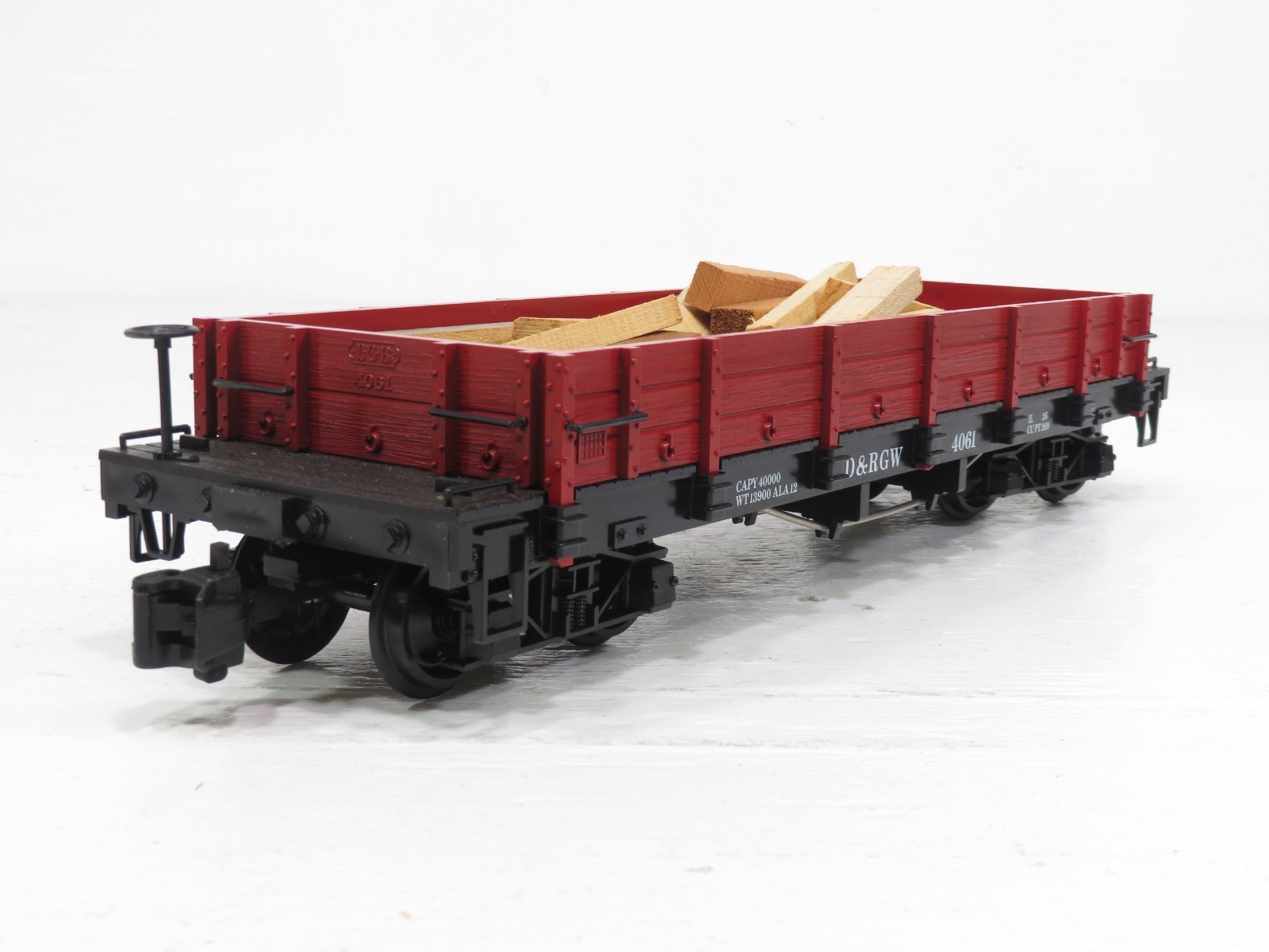 LGB 4061 G D&RGW Freight Car w/Wood Load LN 