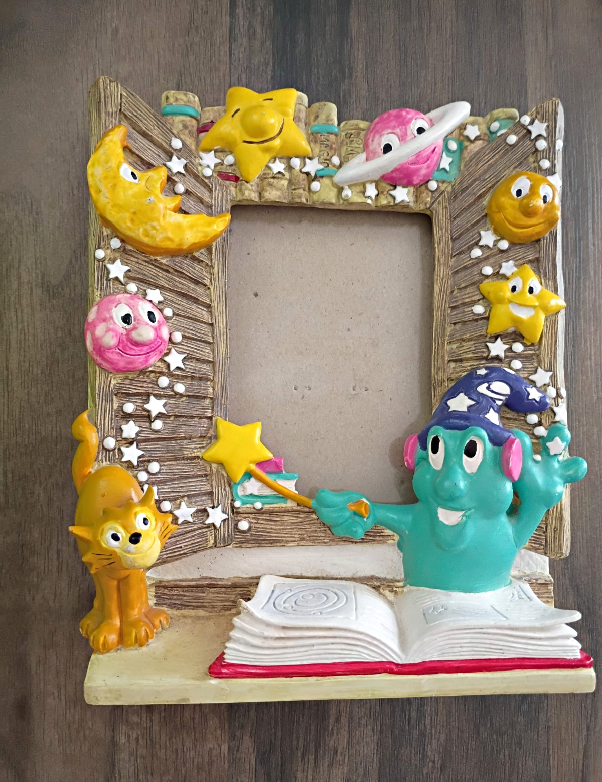 Vintage 1992 Terragrafics Magical 3D Storybook Wizard Photo Frame – Rare