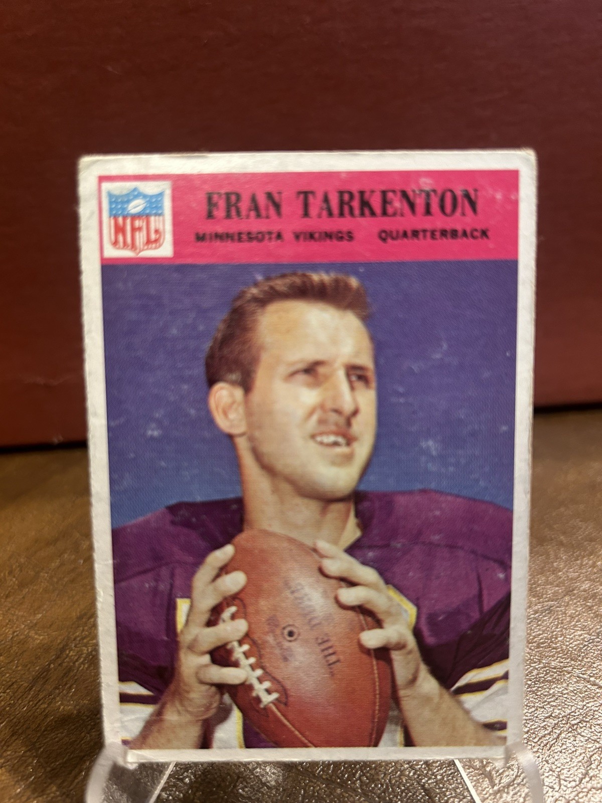 1966 Philadelphia Football #114 Fran Tarkenton Minnesota Vikings HOF 1966 Philadelphia Football #114 Fran Tarkenton Minnesota Vikings HOF