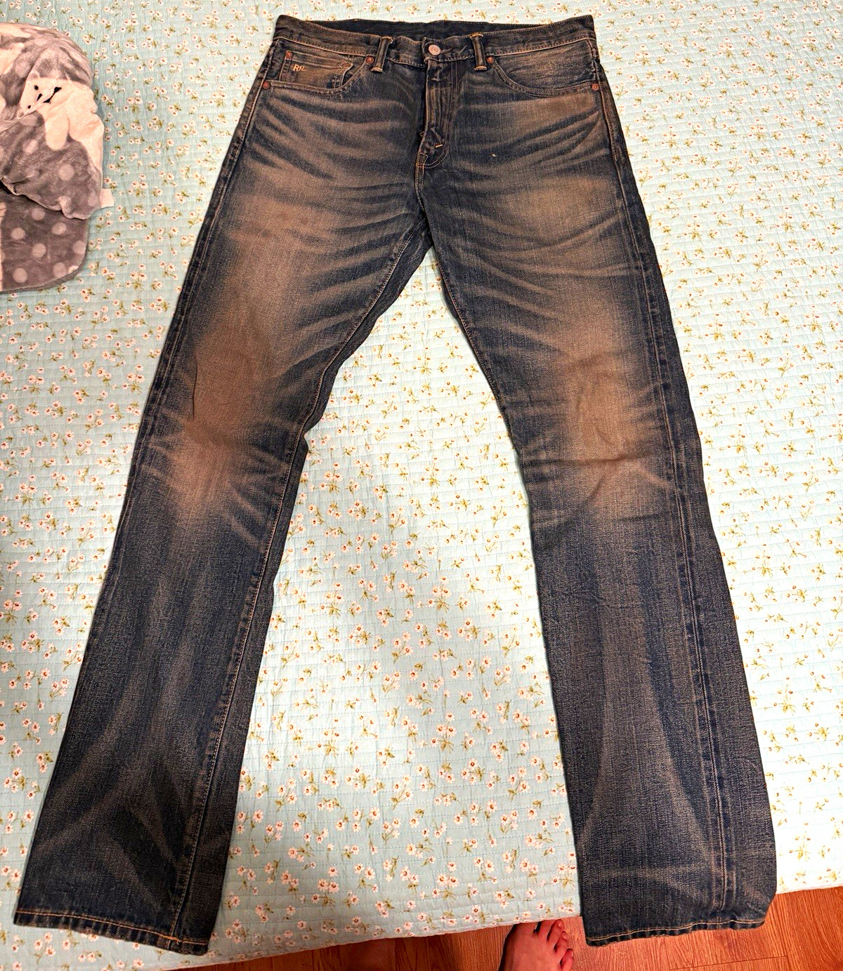 RRL Double RL Yosemite Men’s Slim Fit Denim Jeans Size 32x32 wore once inc book RRL Double RL Yosemite Men’s Slim Fit Denim Jeans Size 32x32 wore once inc book