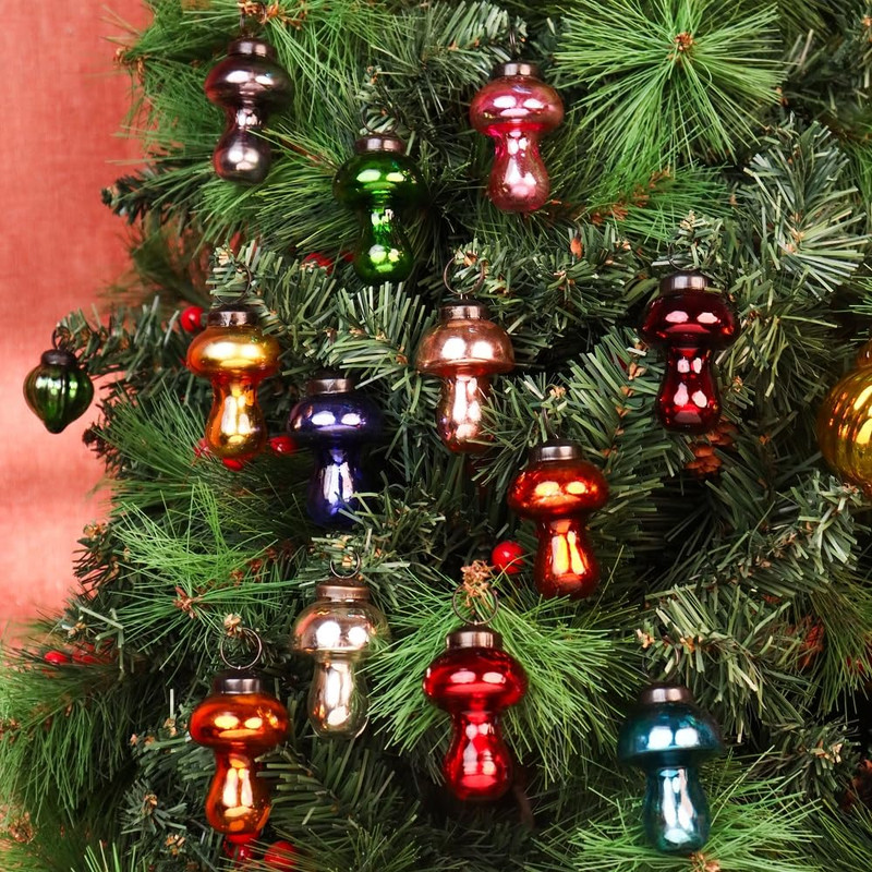 Indian Shelf Indianshelf 12 Multicolor Mashroom Large Christmas Ornaments Indian Shelf Indianshelf 12 Multicolor Mashroom Large Christmas Ornaments