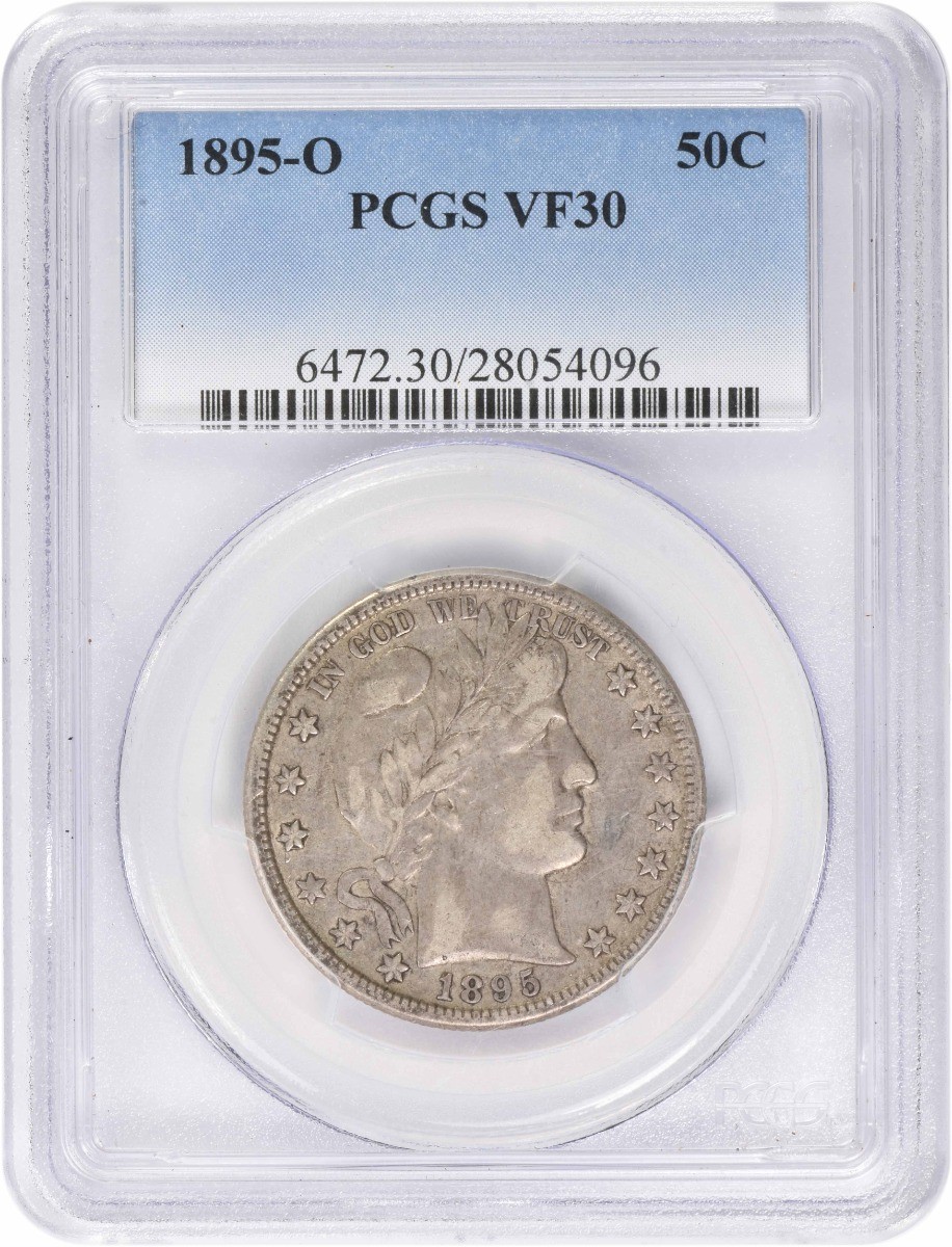 1895-O Barber Silver Half Dollar VF30 PCGS
