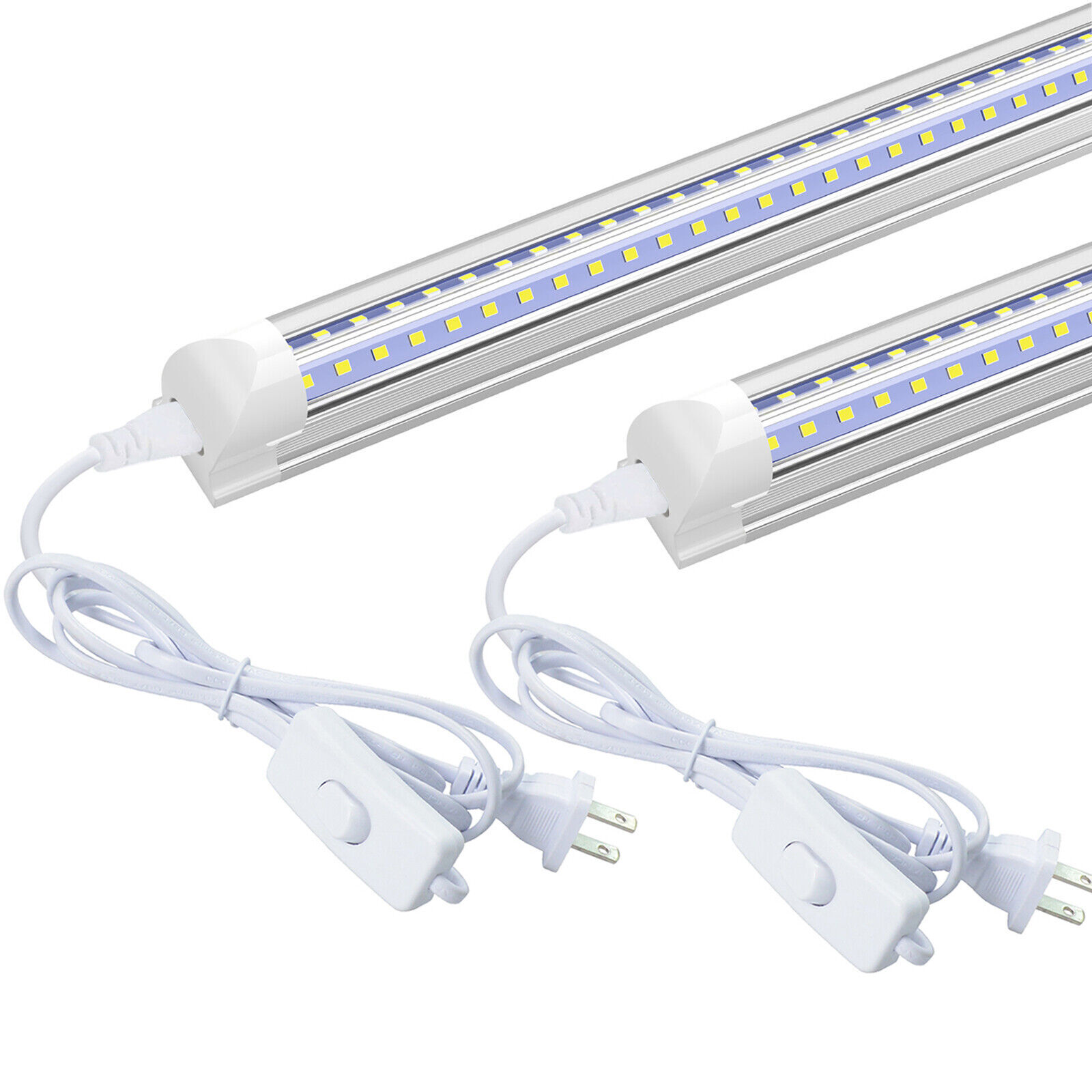 2FT 3FT 4FT 5FT 6FT 8FT LED Shop Light Fixture T8 6500K LED Tube Light Bulbs