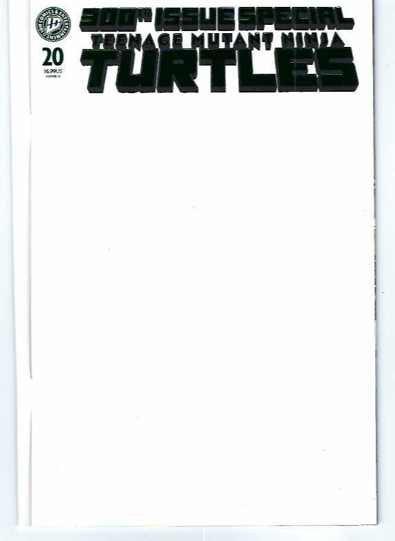 TMNT #300 Blank Variant Teenage Mutant Ninja Turtles Brand New 2026 #20