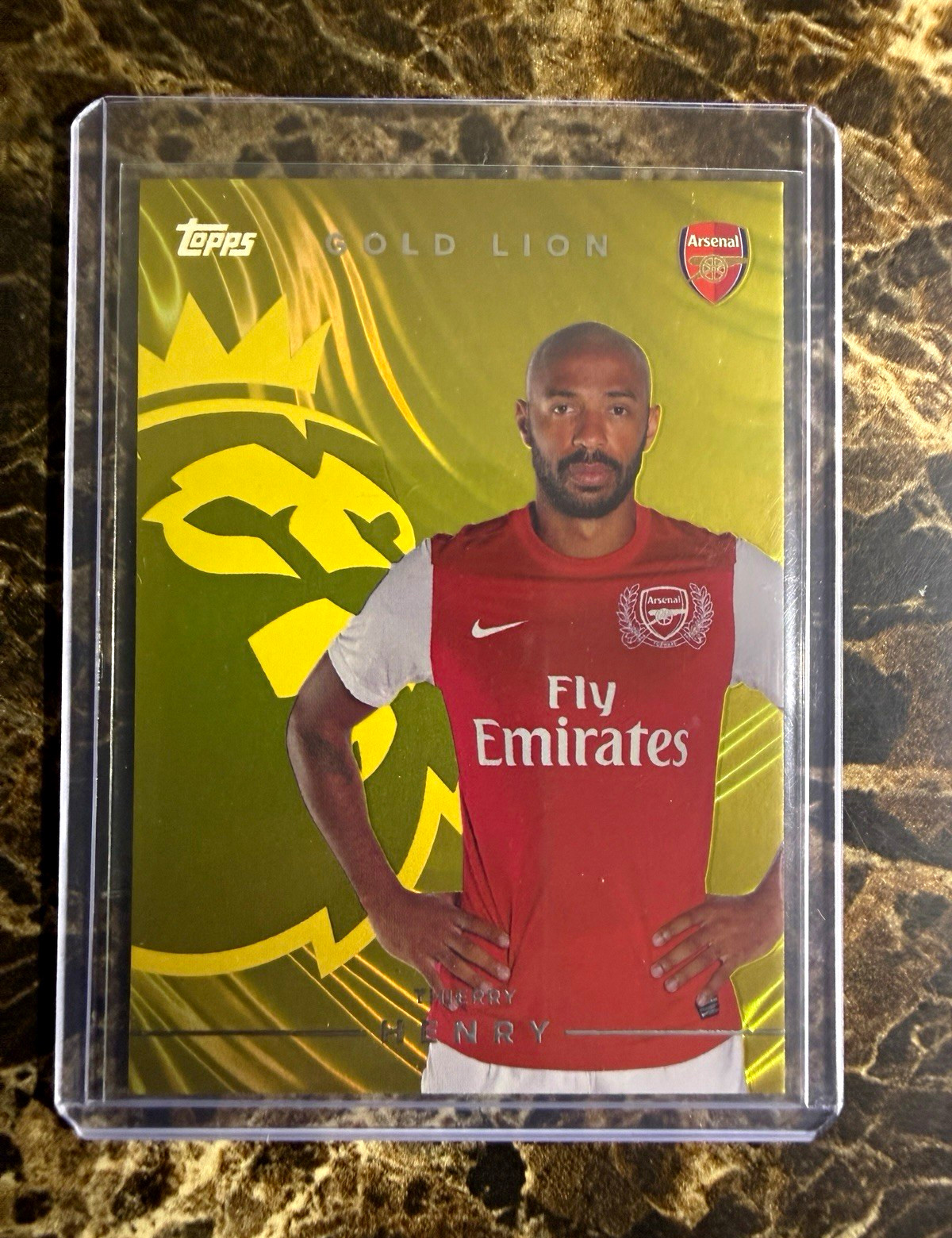 Topps Premier League 2026/27 Thierry Henry Arsenal Gold Lion Insert GL3
