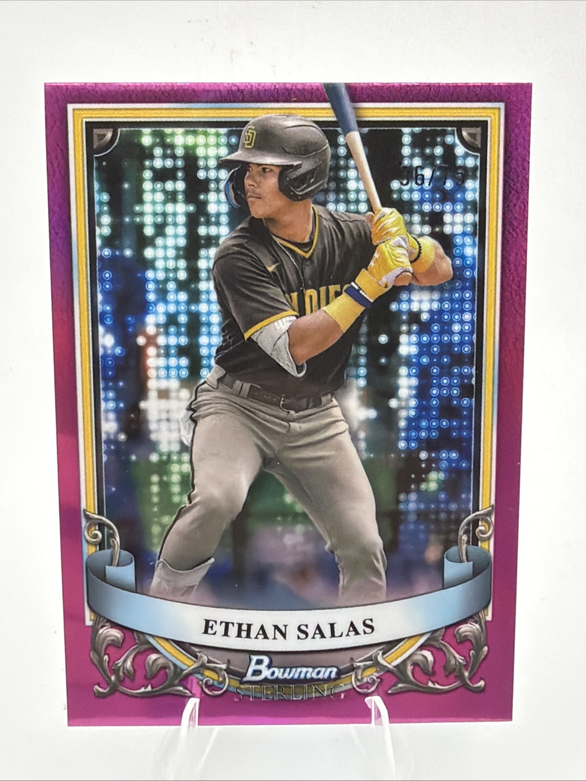 2024 Bowman Sterling - MAGENTA - Ethan Salas #BSP-49 🔥/75🔥 FS 2024 Bowman Sterling - MAGENTA - Ethan Salas #BSP-49 🔥/75🔥 FS