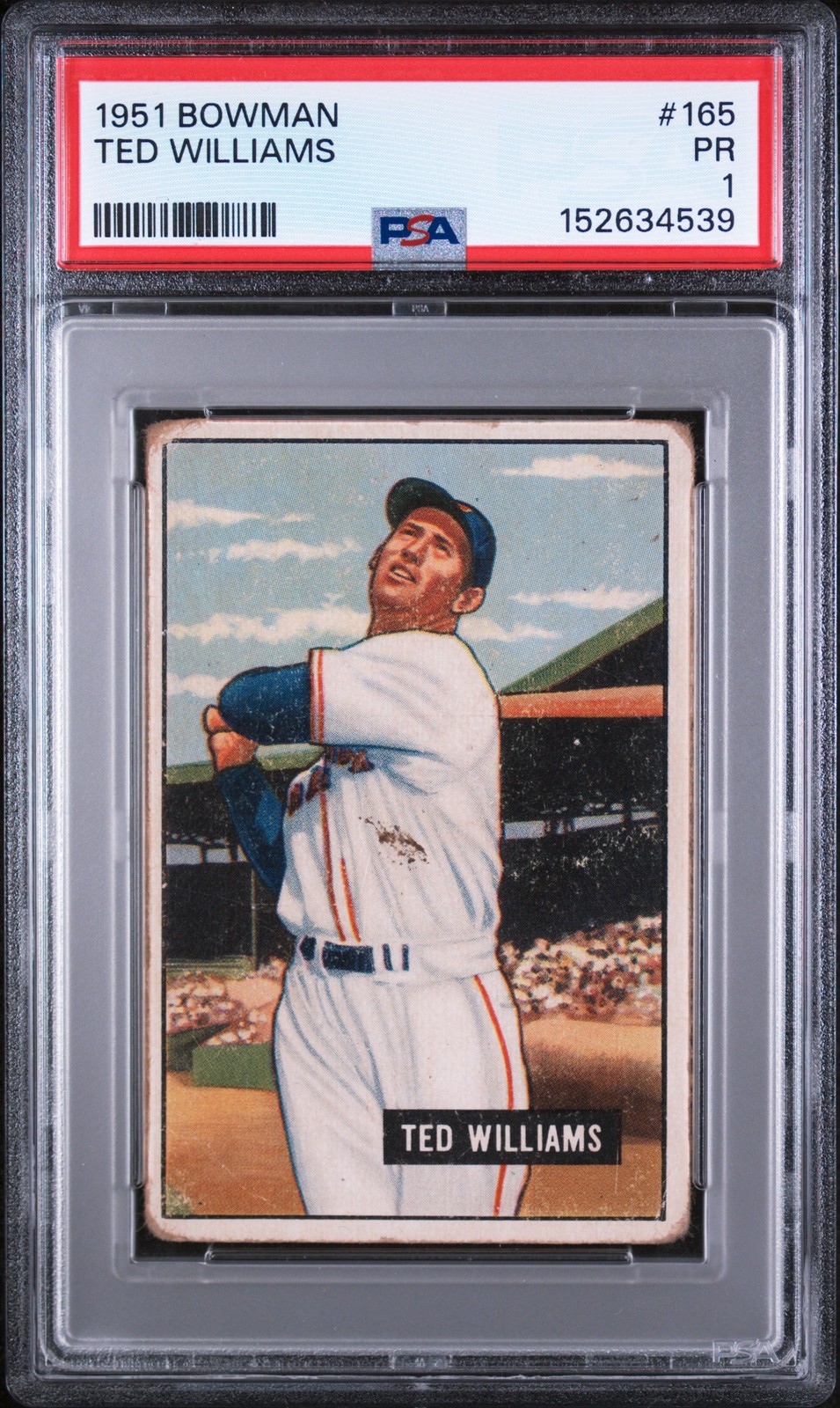 1951 BOWMAN #165 TED WILLIAMS PSA 1