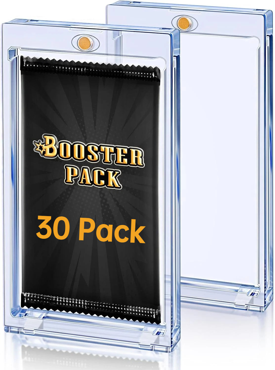 30 PCS Acrylic Booster Pack Protector-One Touch Booster Pack Magnetic Holder