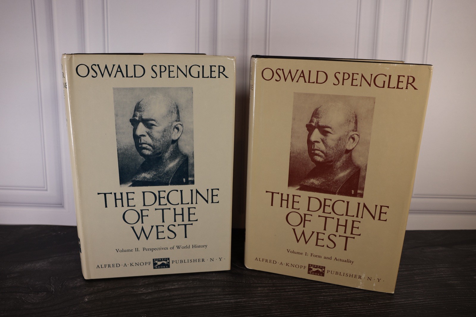 The Decline of the West Oswald Spengler Vol 1 & 2 Knopf Hardcover DJ HC