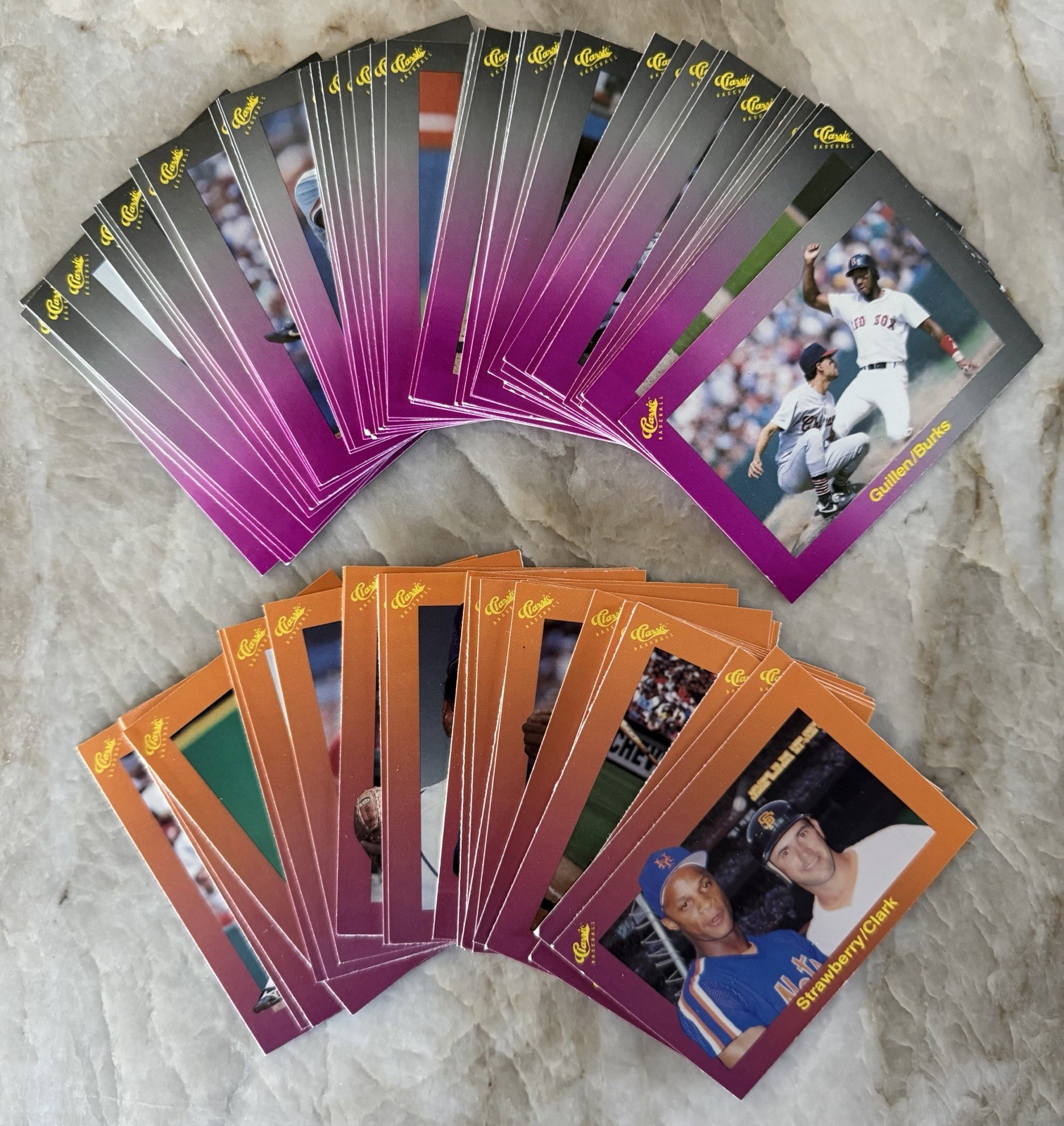 1989 Classic Purple Travel Set And 30 Orange Set Cards 1989 Classic Purple Travel Set And 30 Orange Set Cards