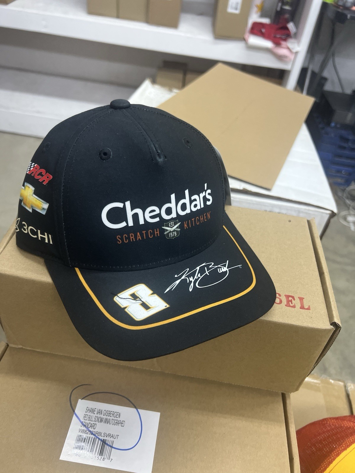 2026 kyle busch Cheddars Official Petit Crew Uniform Cap