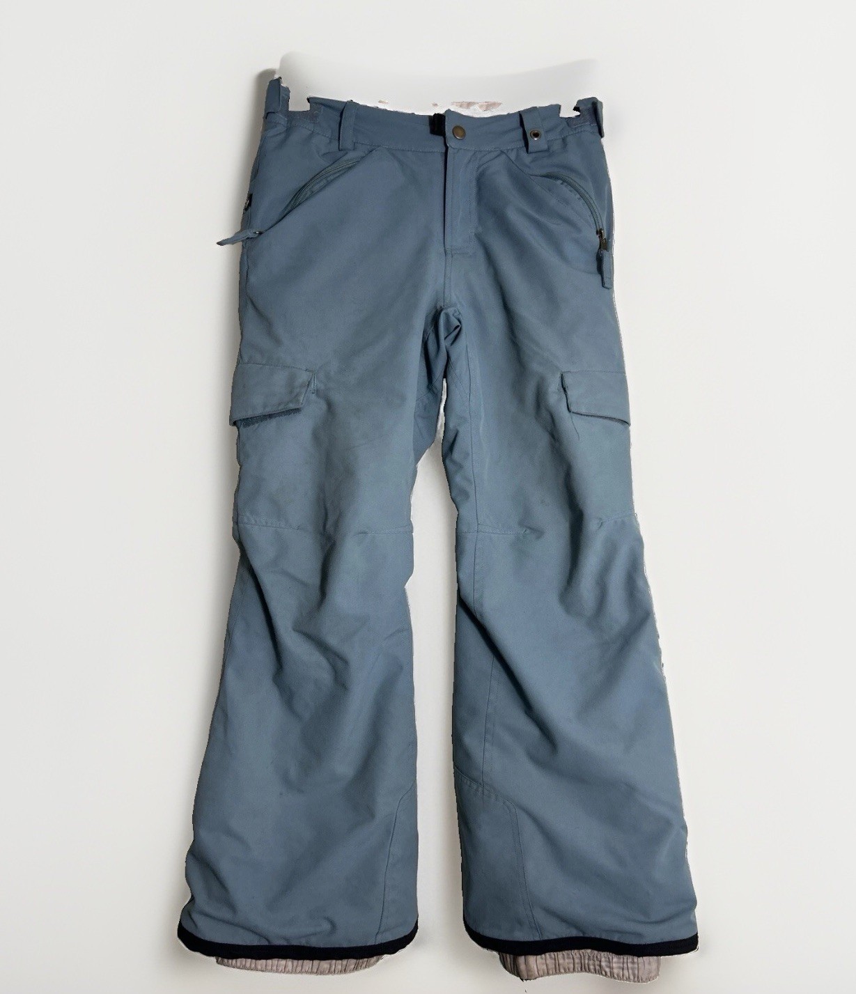 686 Girls Agnes Insulated Pant. Kids medium Snowboard Turquoise Cargo Adj Waist.