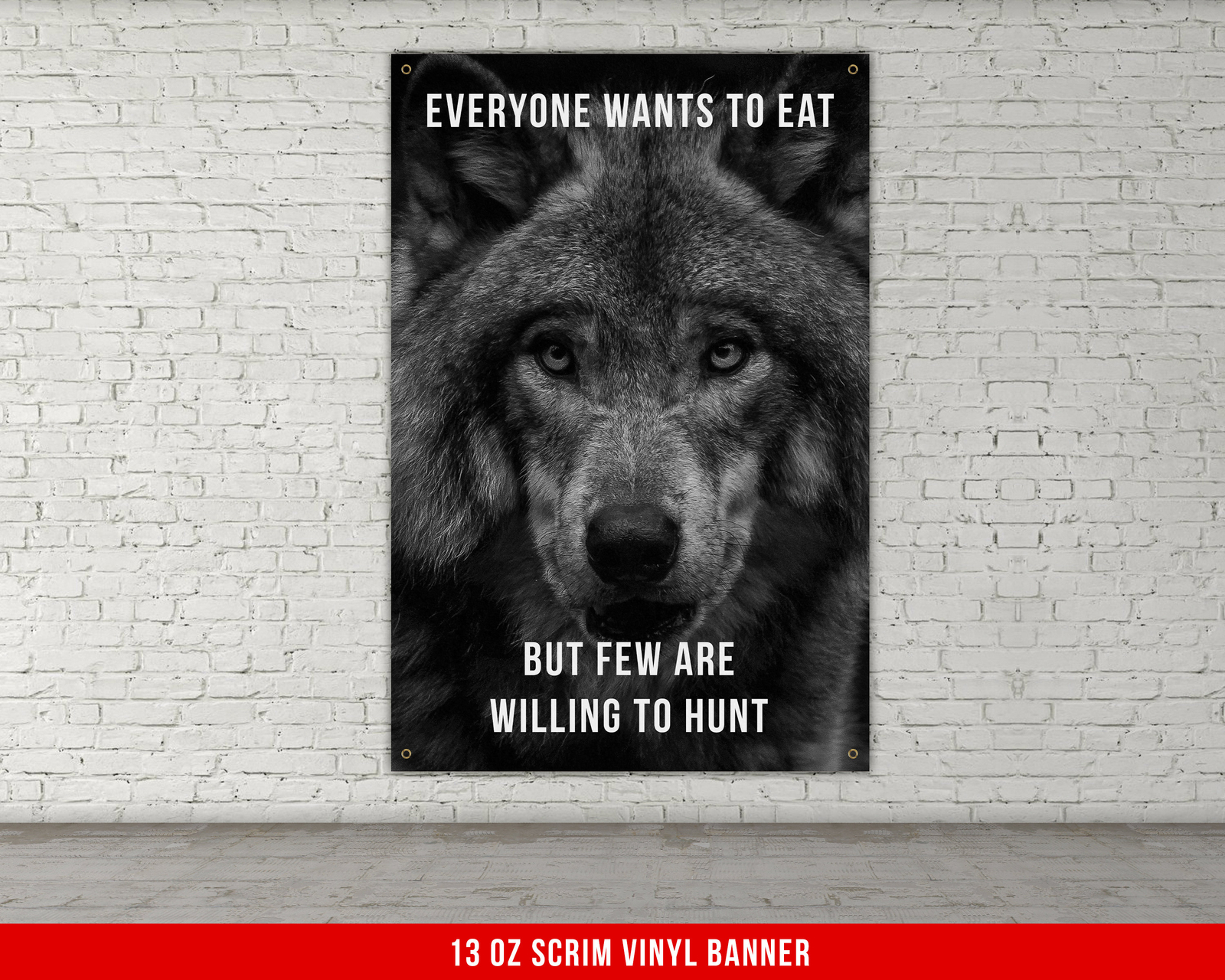 Home Gym Motivational Banner - Large Quote Wall Decor Home Gym Motivational Banner - Large Quote Wall Decor