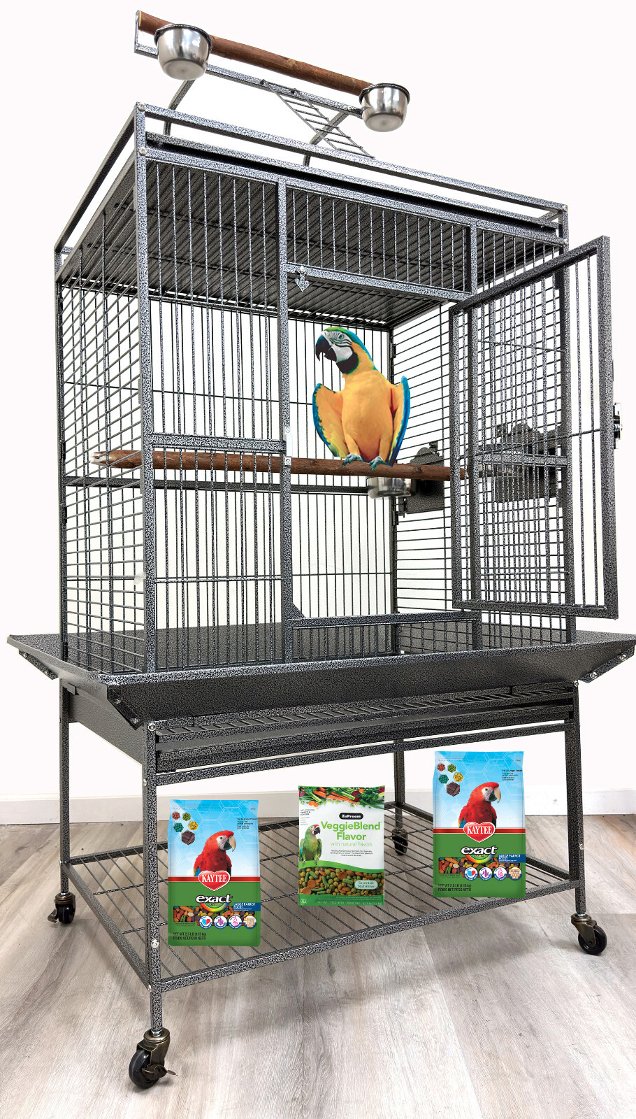XX-LARGE Parrot Bird Cage For Macaw Cockatoo African Grey Amazon 32\