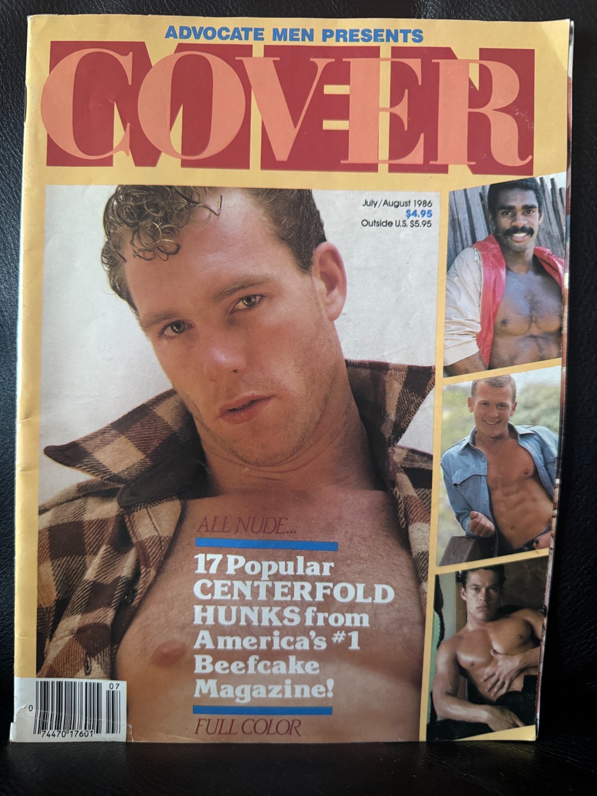 Advocate Men presents Cover Men Magazine 1986 vintage gay interest male pinups