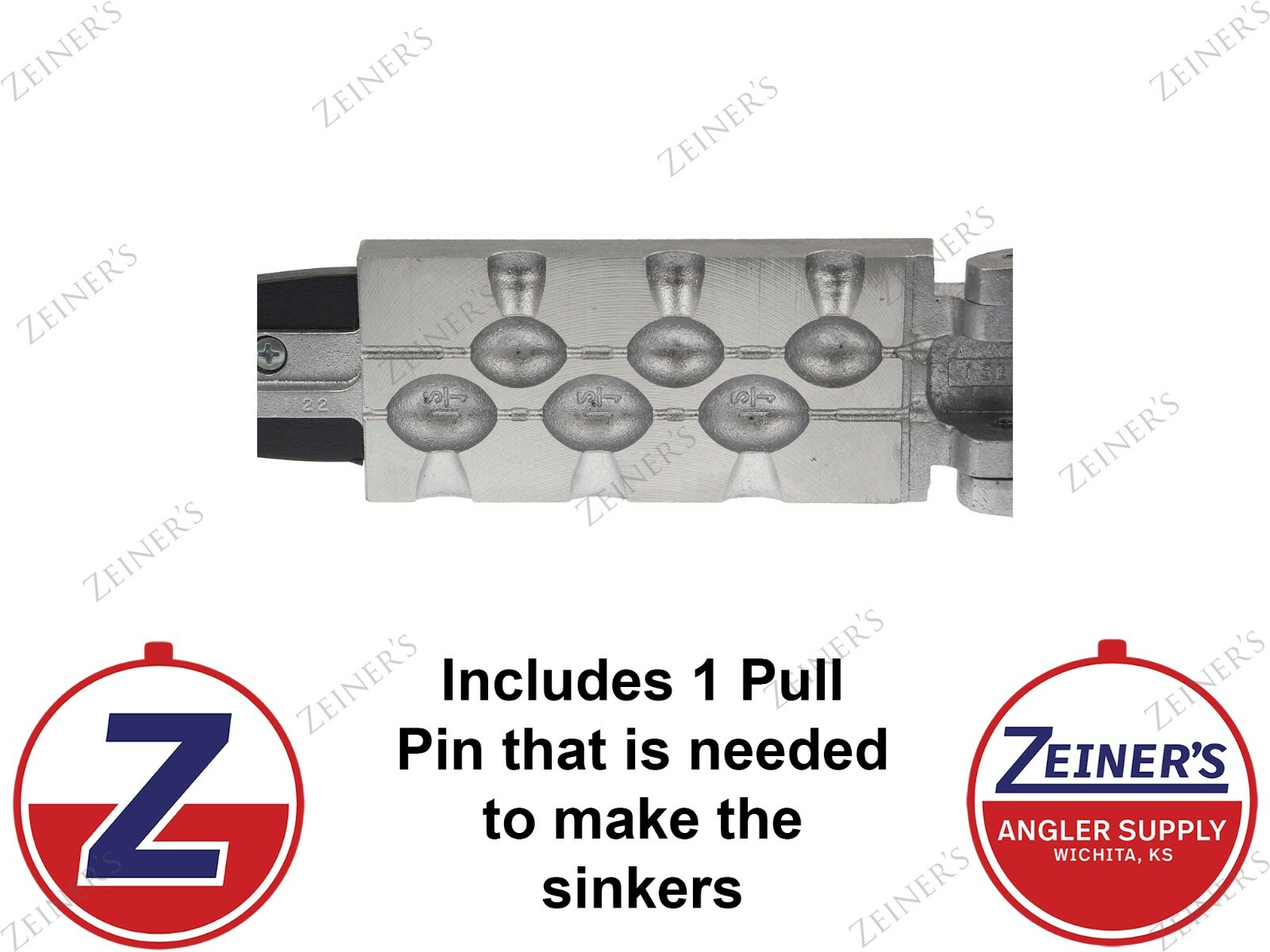 1122 New Do It Egg Sinker Mold 3 Cavities each of Size 1 oz and 1 1/2oz