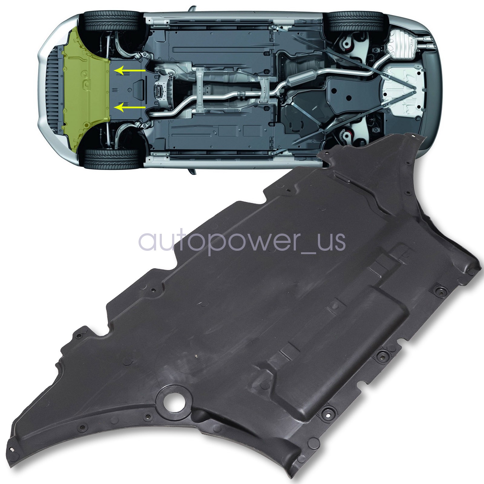 Fit 2013-2017 Audi A4 A5 S4 S5 Front Engine Lower Splash Shield Guard 8K1863821