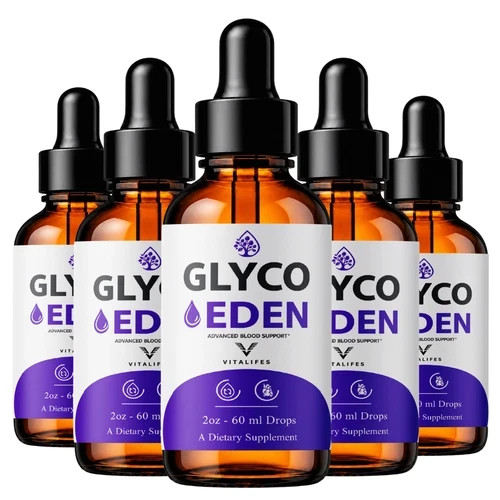 (5 pack) Glyco Eden Drops, GlycoEden Blood Support  Formula (2oz)