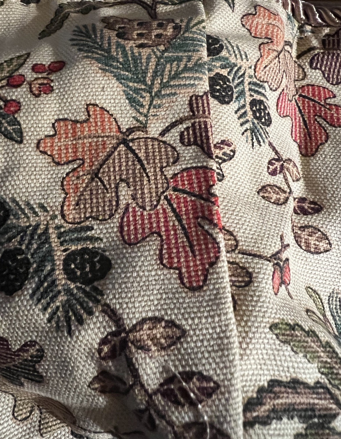 Longaberger 36 x 36 Fabric Square - Autumn Path Longaberger 36 x 36 Fabric Square - Autumn Path