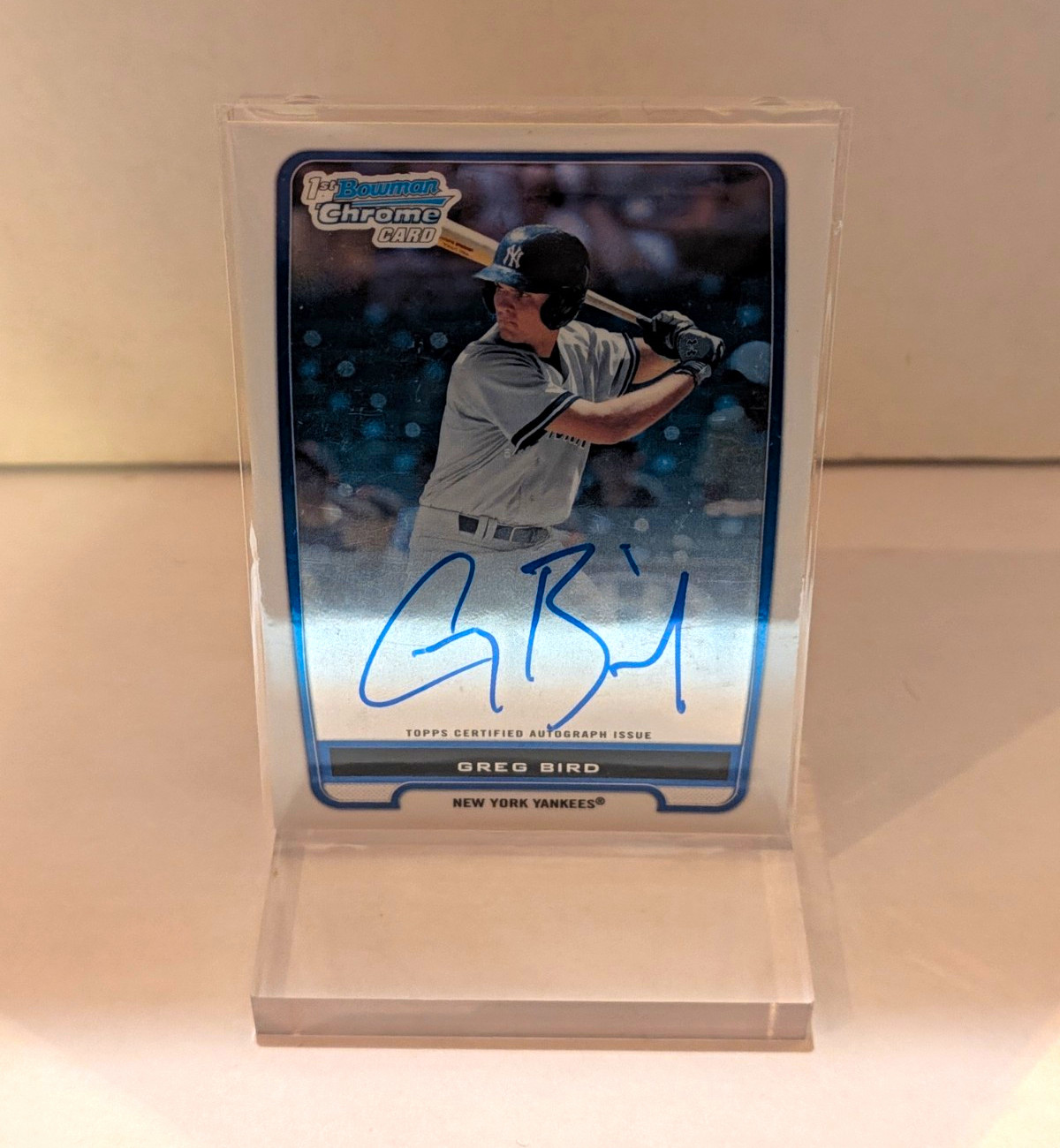 Topps 2012 Bowman Chrome Prospects Autographs Greg Bird Yankees BCP98 AU
