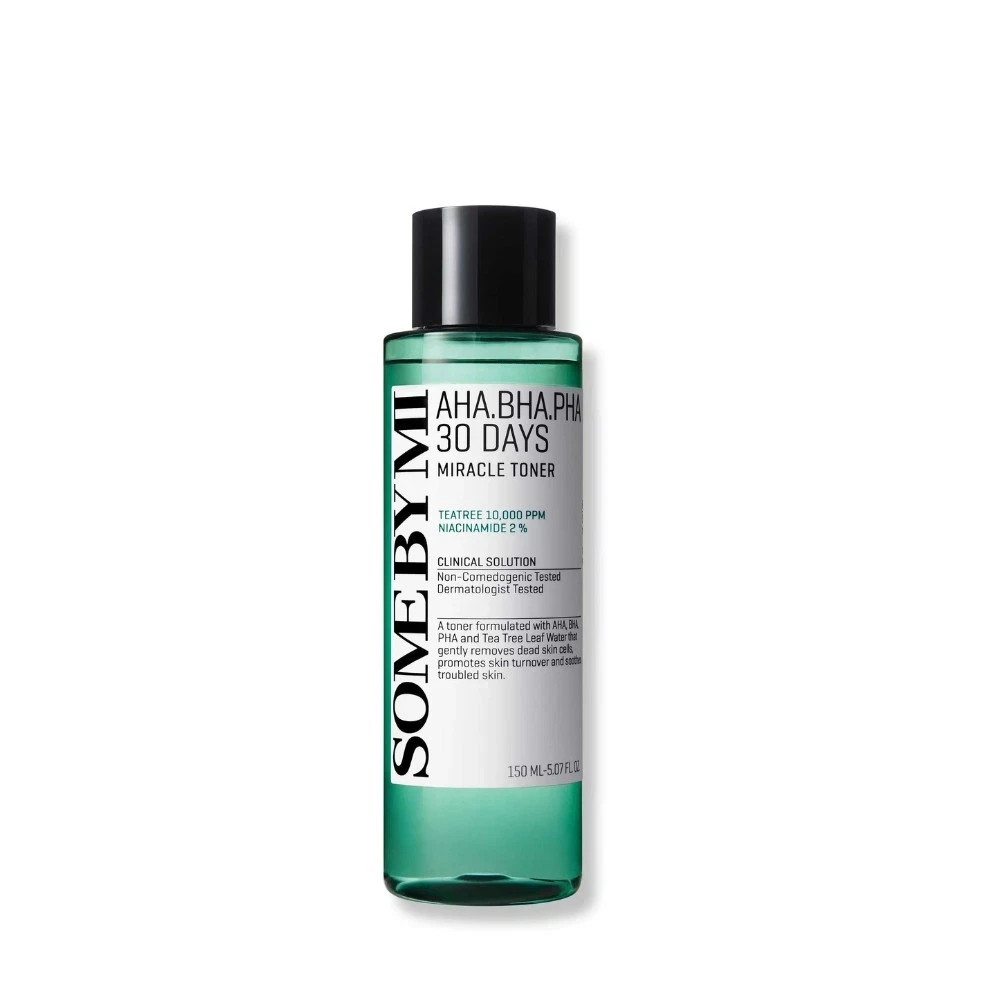 SOME BY MI AHA BHA PHA 30 Days Miracle Toner - 5.07oz, 150ml - Mild Exfoliating SOME BY MI AHA BHA PHA 30 Days Miracle Toner - 5.07oz, 150ml - Mild Exfoliating