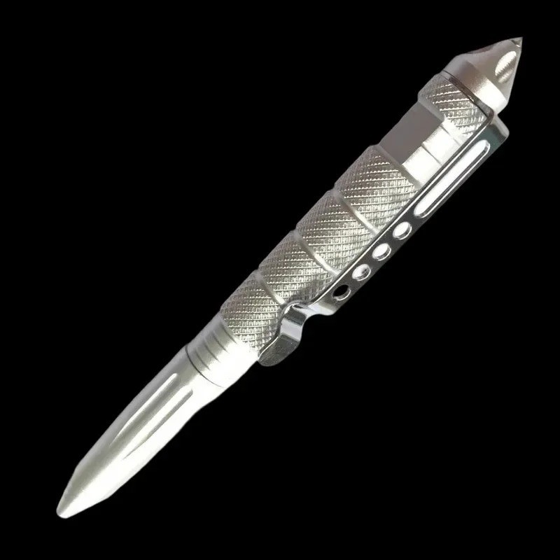 Tactical Metal Pen, Anti-Skid, Emergency Glass Breaker, Self-Defense Tool