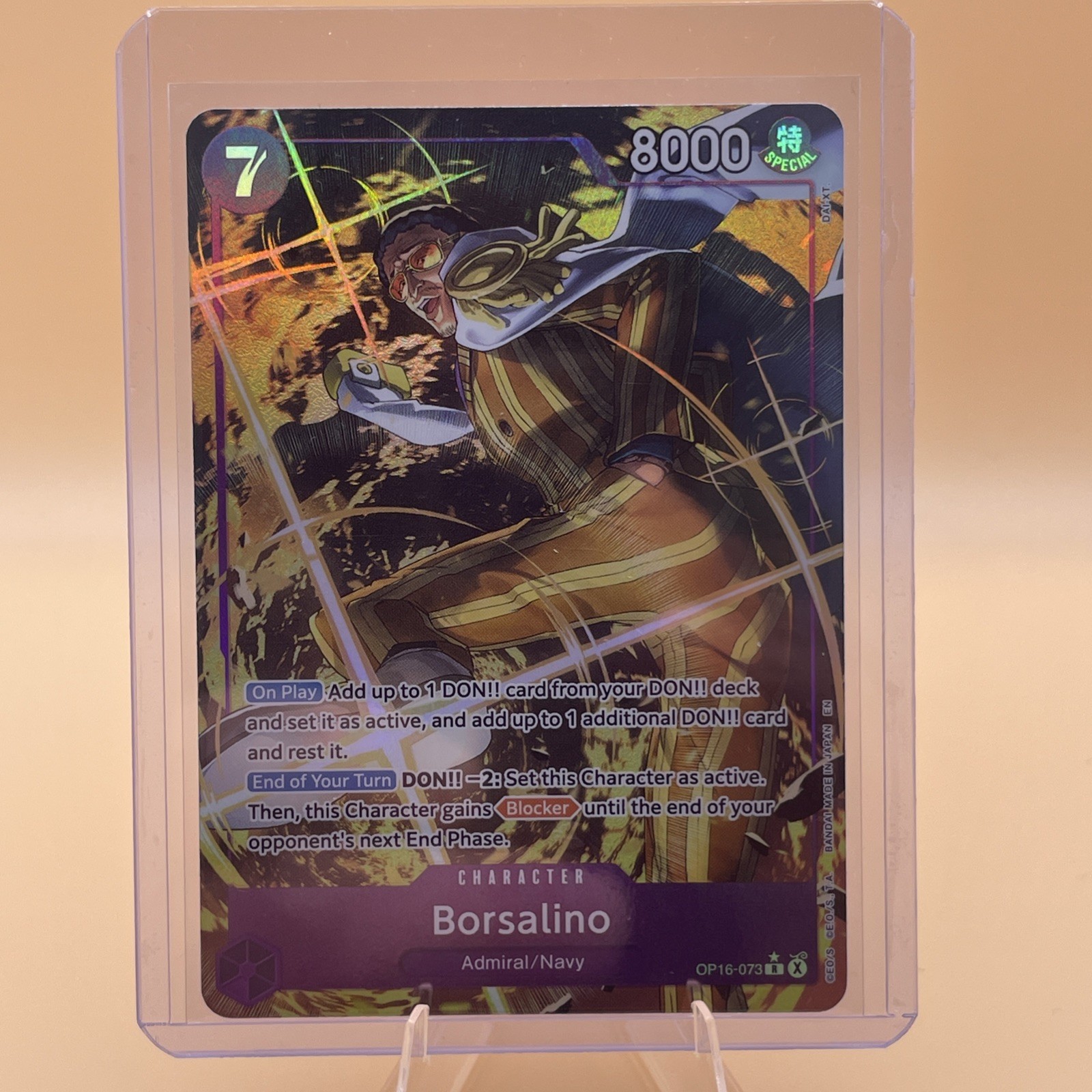 Borsalino OP16-073 Alternate Art Rare NM OP16 The Time of Battle Borsalino OP16-073 Alternate Art Rare NM OP16 The Time of Battle
