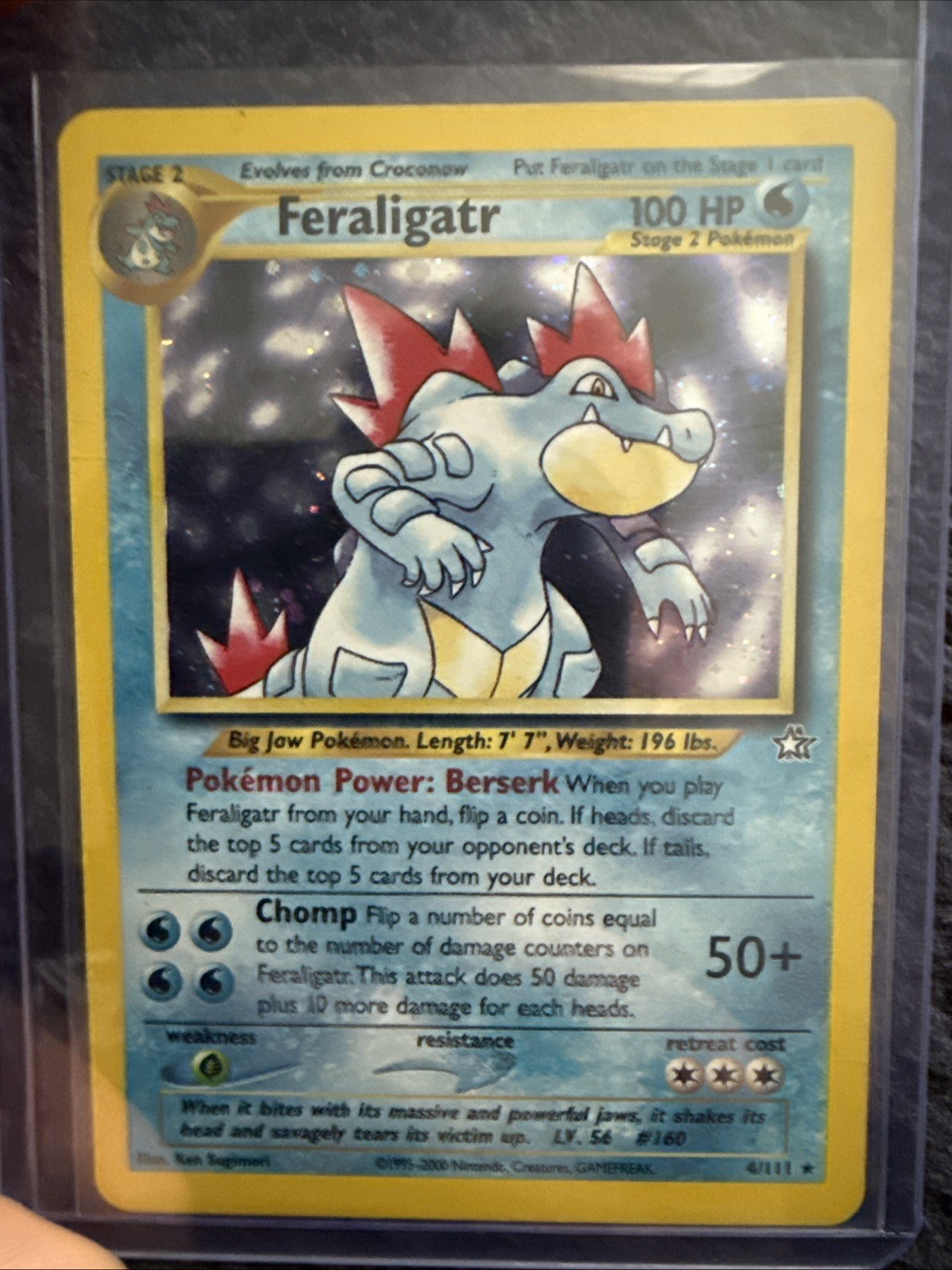 Feraligatr 4/111 Neo Genesis Holo Feraligatr 4/111 Neo Genesis Holo