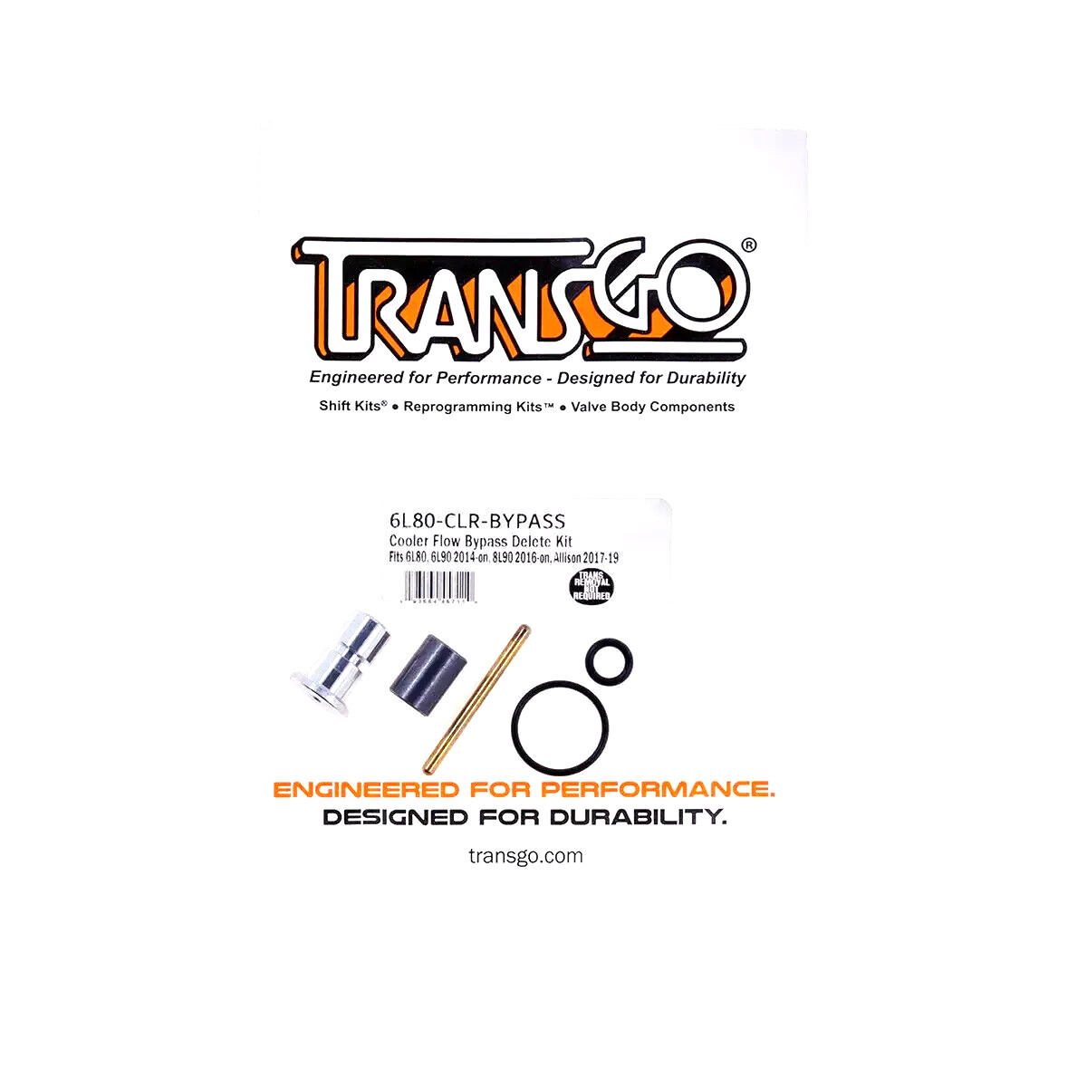 TransGo Cooler Flow Bypass Kit 6L80 6L90 8L90 10L90, 6L80-CLR-BYPASS 2014+ TransGo Cooler Flow Bypass Kit 6L80 6L90 8L90 10L90, 6L80-CLR-BYPASS 2014+