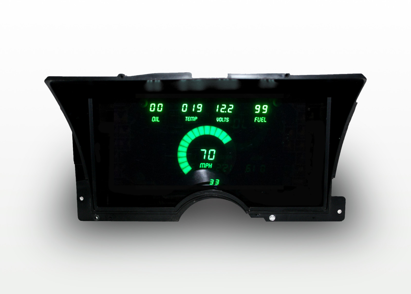 1992-1994 Chevy Truck Digital Dash Panel Green LED Gauges Made In The USA