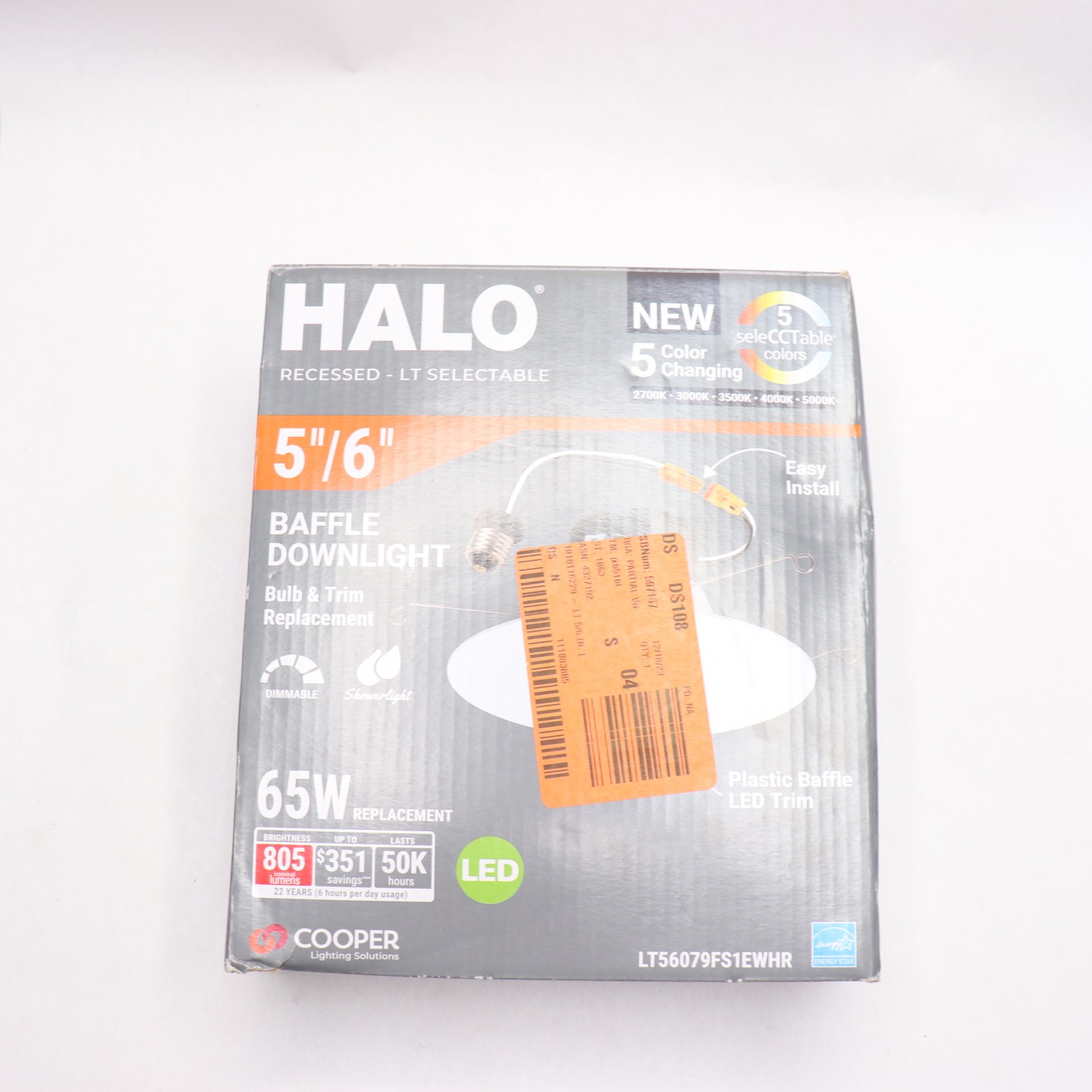 Halo LED Retrofit Module with Baffle Trim 5\