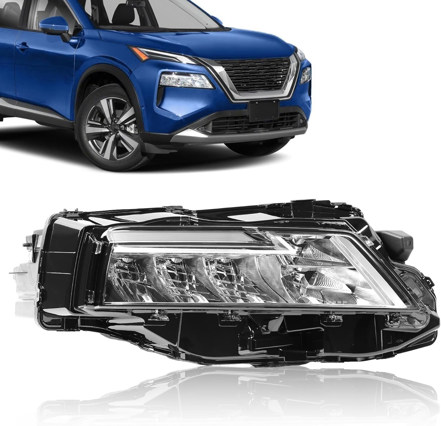 New Right Passenger Side LED Headlight For 2021-2023 Nissan Rogue 26010-6RR0A