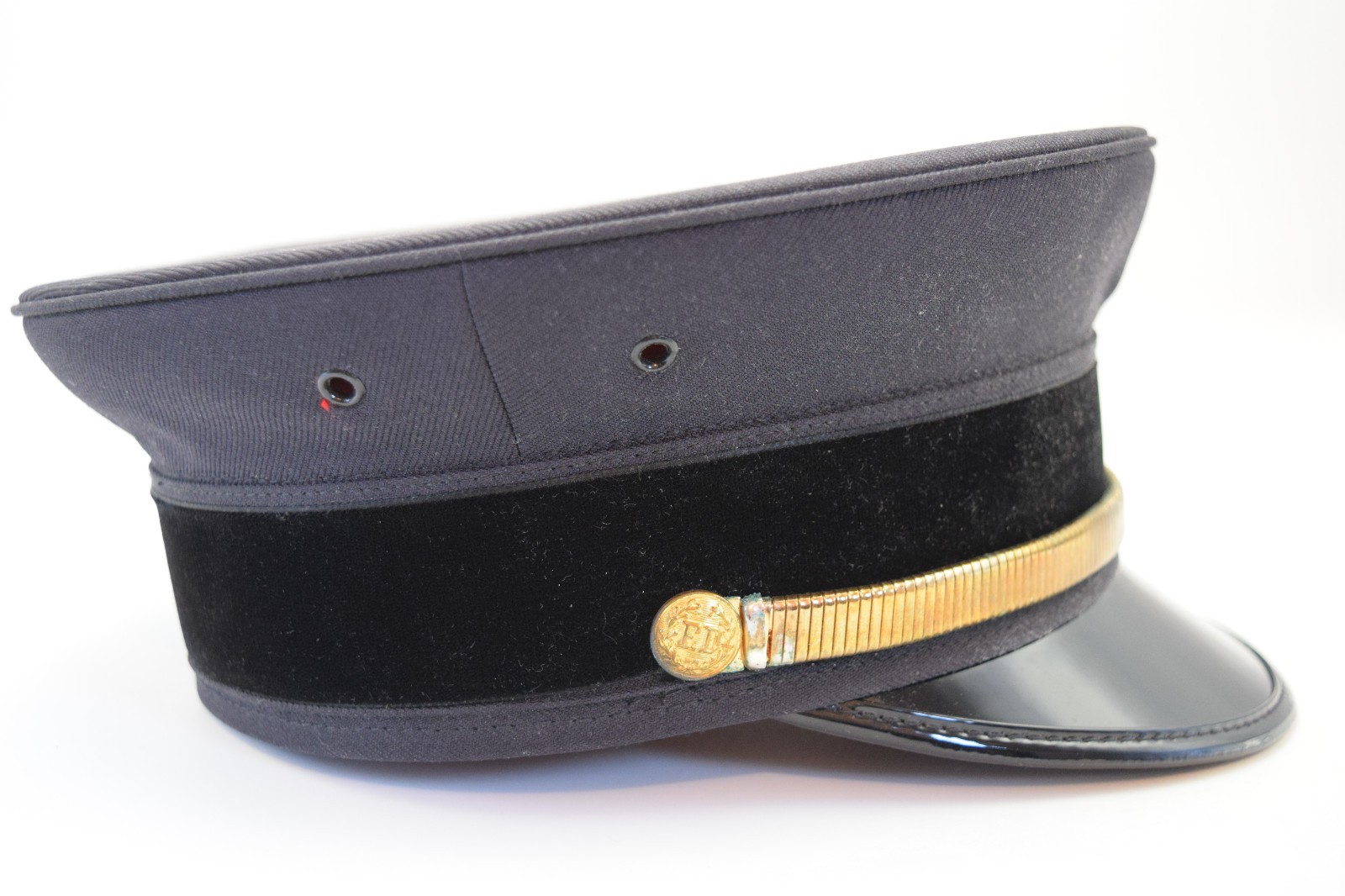 VTG Fire Department Headmaster Dress Uniform Visor Hat 7 1/4 w Prayer Card 9/11 VTG Fire Department Headmaster Dress Uniform Visor Hat 7 1/4 w Prayer Card 9/11