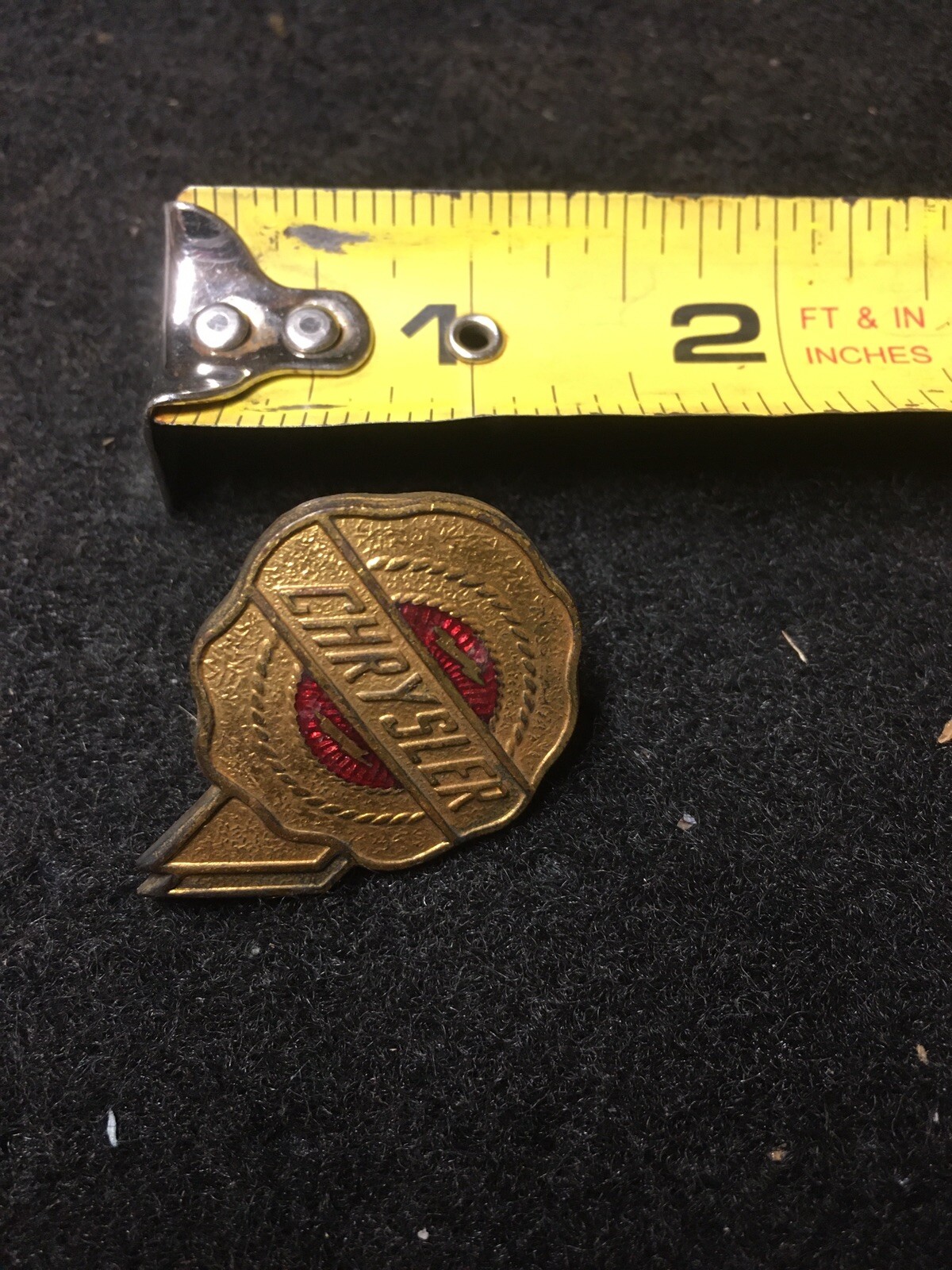 1937 38 39 Chrysler Hood Emblem Brass Gold Ornament