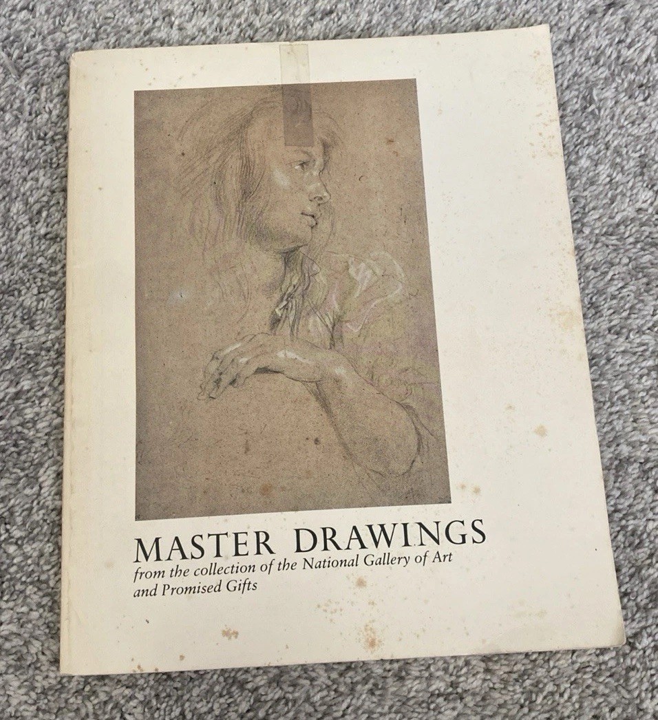Vtg Master Drawings From the Collection of National Gallery Of Art Print Book