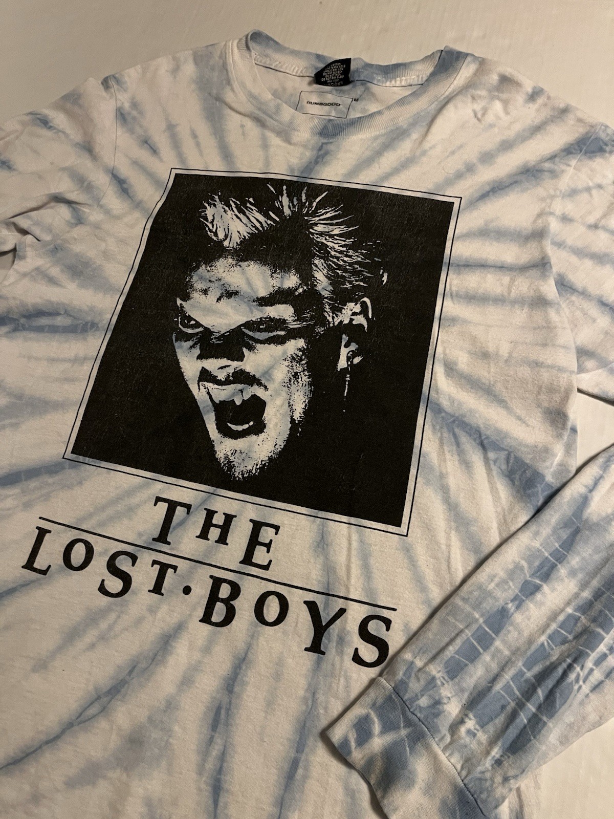 RARE The Lost Boys Dumbgood David Vampire Face Long Sleeve Movie T-Shirt MEDIUM