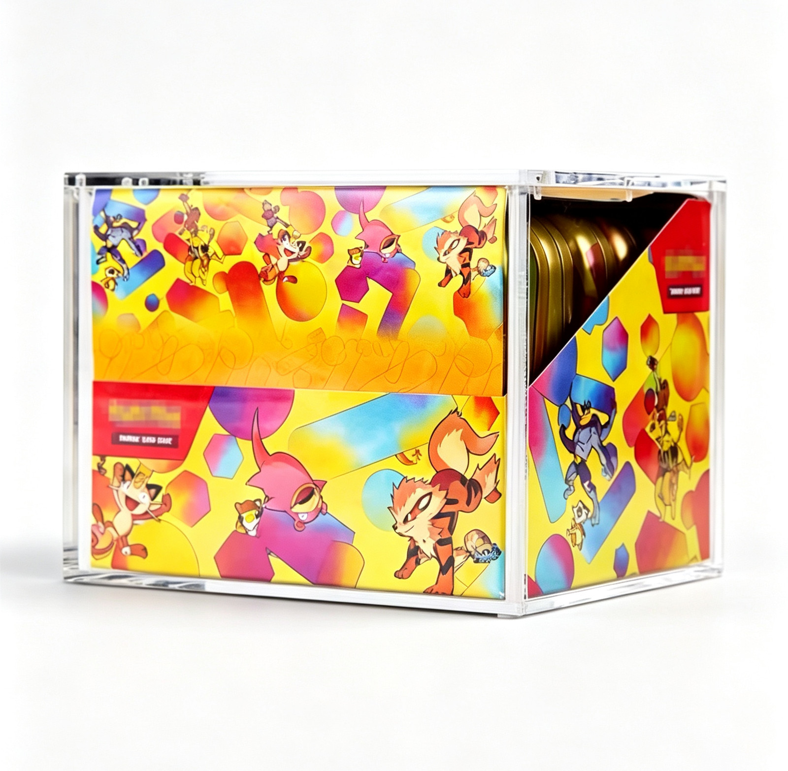 Pokemon 151 Mini Tin Acrylic Display Case With Magnetic Lid 10 Mini Tin