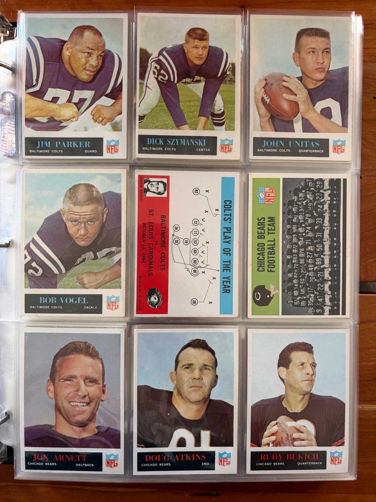 1965 Philadelphia Football Complete Set EX-NRMT ,Jim Brown, Ditka,Unitas,Starr