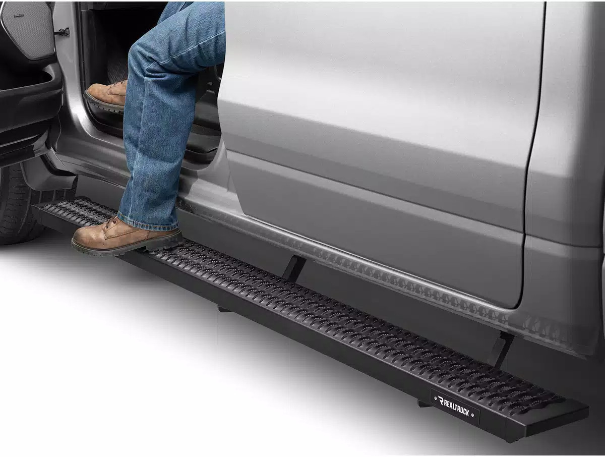N-Fab Growler Fleet Steps Fit 99-16 F250/F350/F450/F550 SuperCab Textured Black