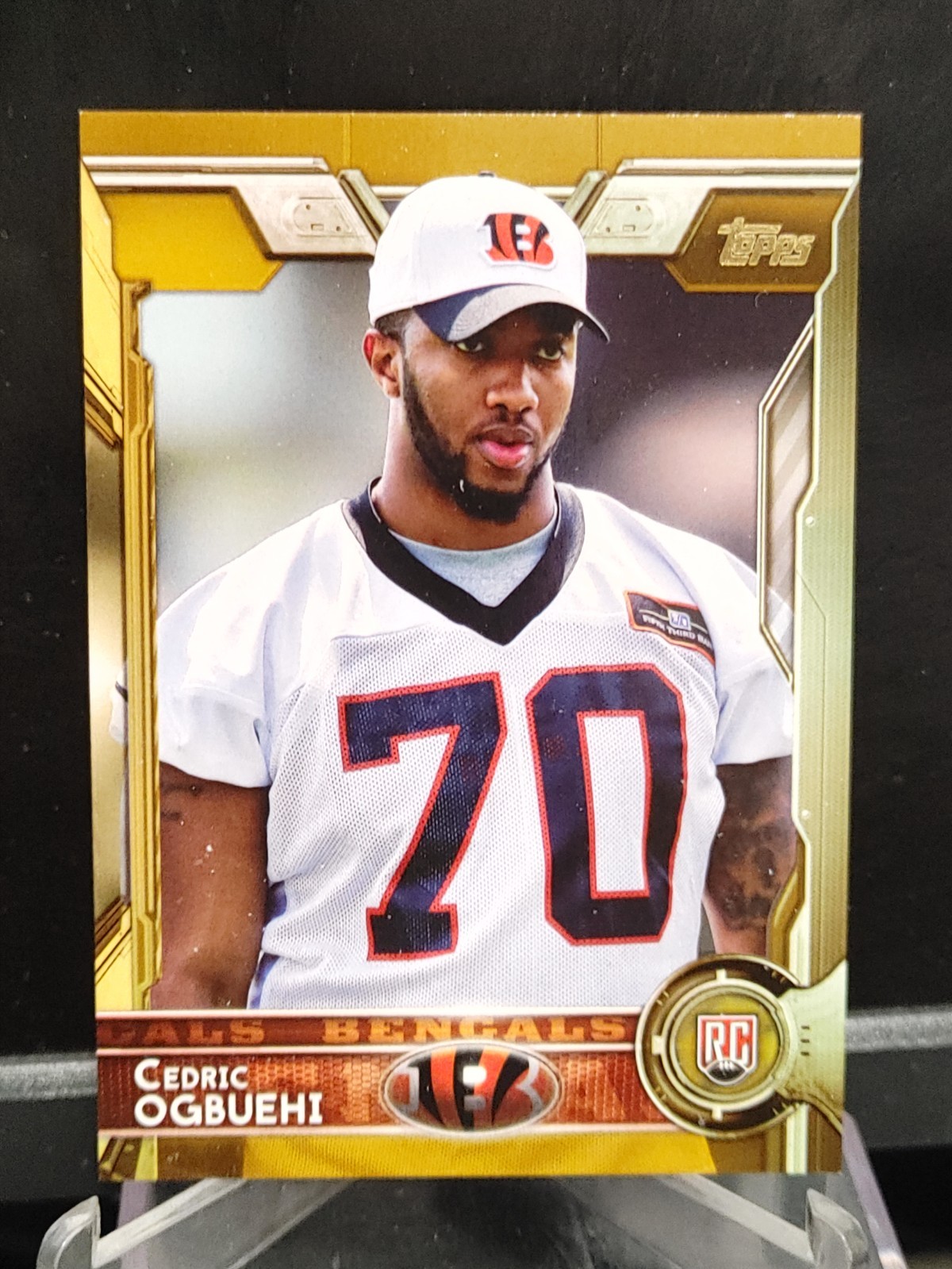 Cedric Ogbuehi RC 2015 Topps Gold #496 - 1895/2015 - Cincinnati Bengals
