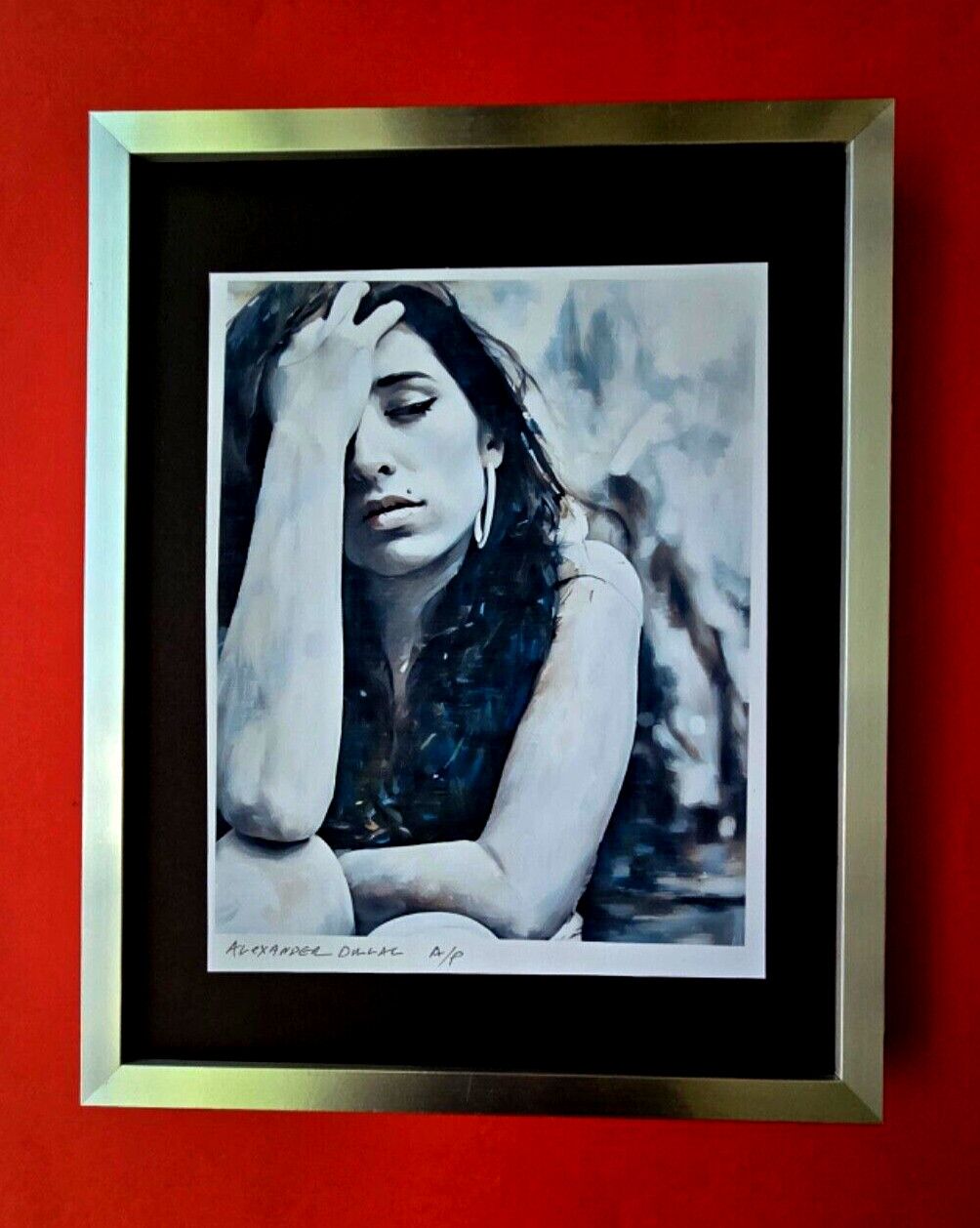 💎ALEXANDER DULAC |  AMY WINEHOUSE Hand Signed Authentic Print Ed of 10 | COA