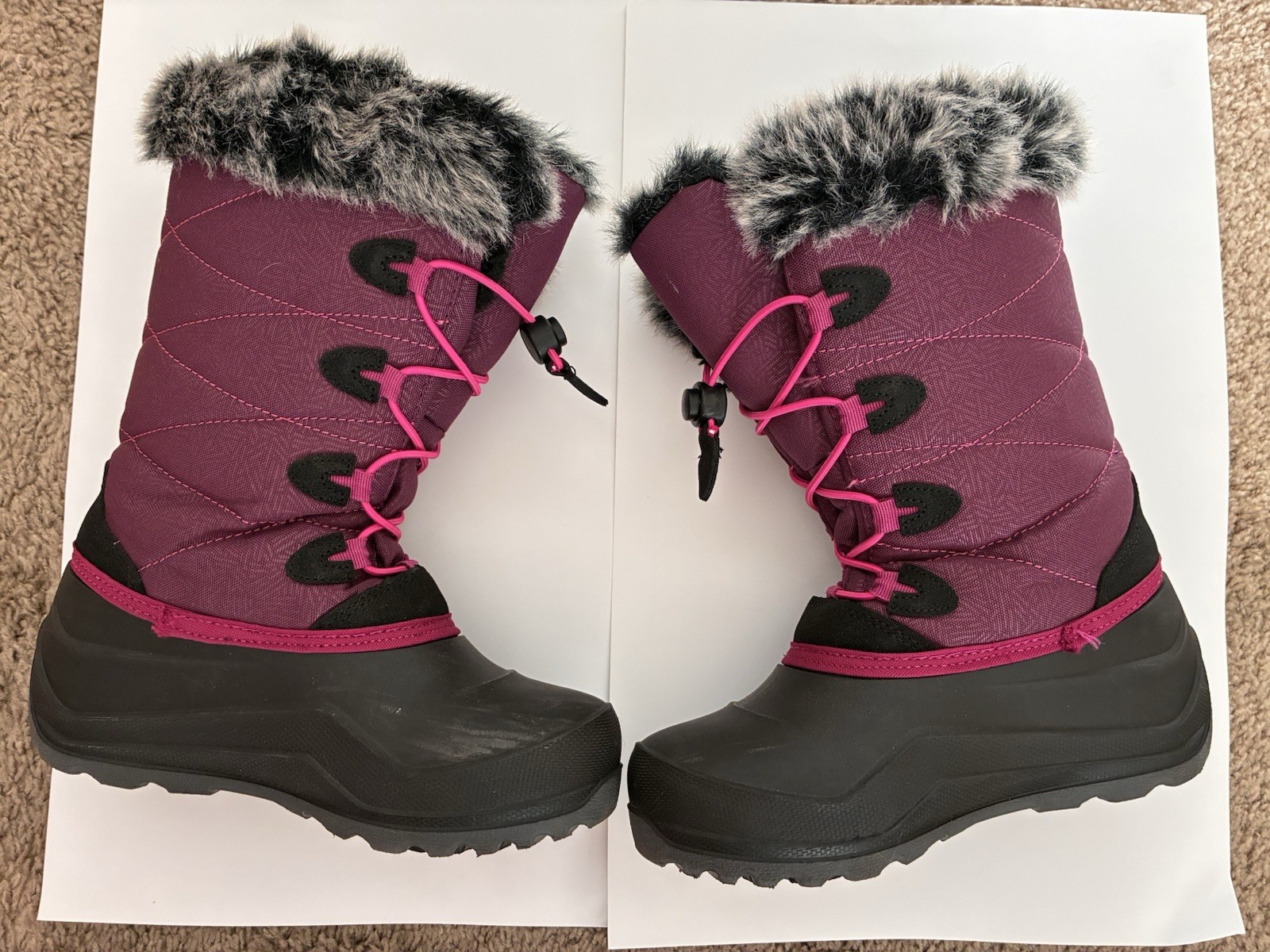 Kamik Snowangel Grape Waterproof Insulated Winter size youth 3 Kamik Snowangel Grape Waterproof Insulated Winter size youth 3