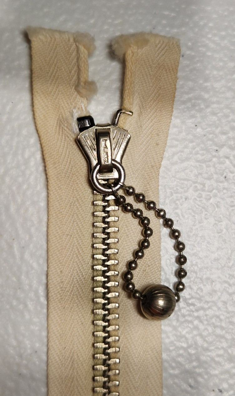 Vintage 1930s Talon Zipper closed end size #5