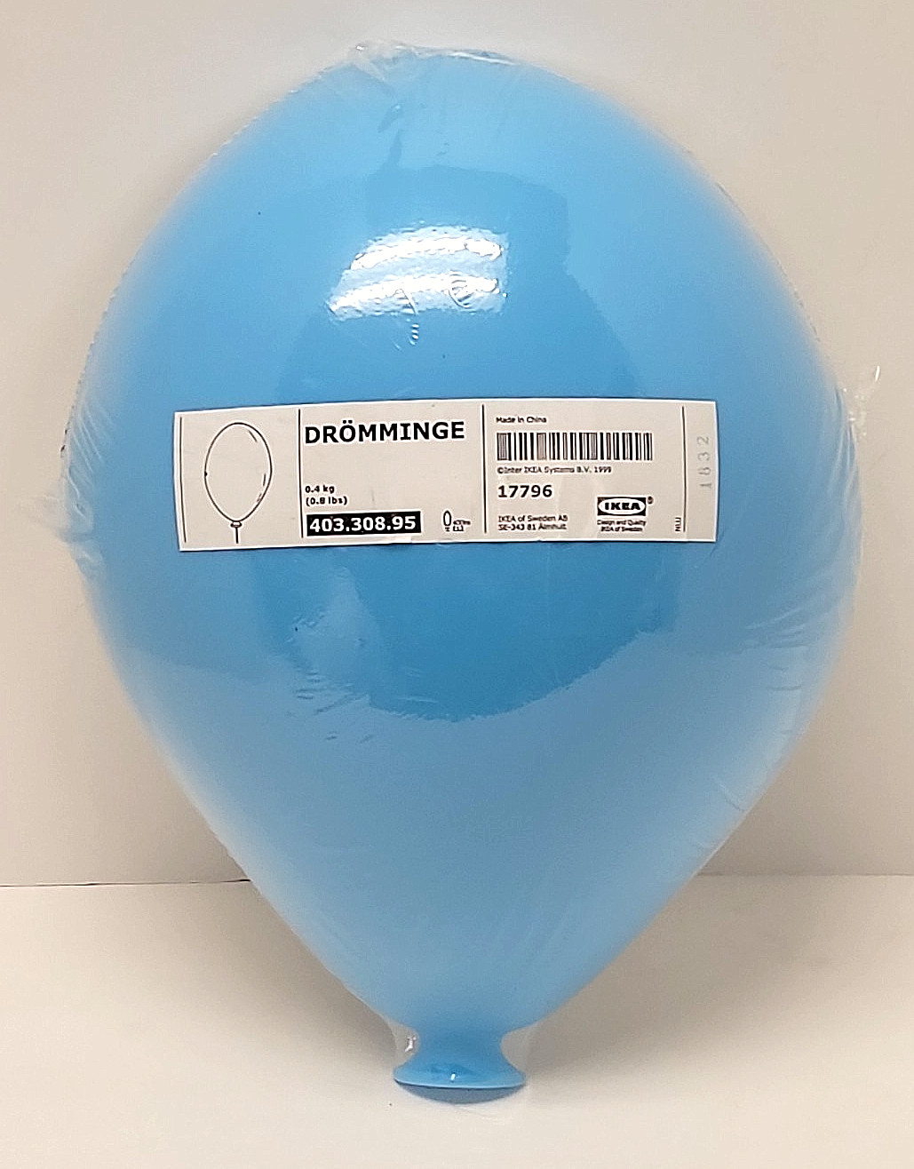 IKEA Drömminge Blue Balloon Wall Lamp Vintage 1990s New