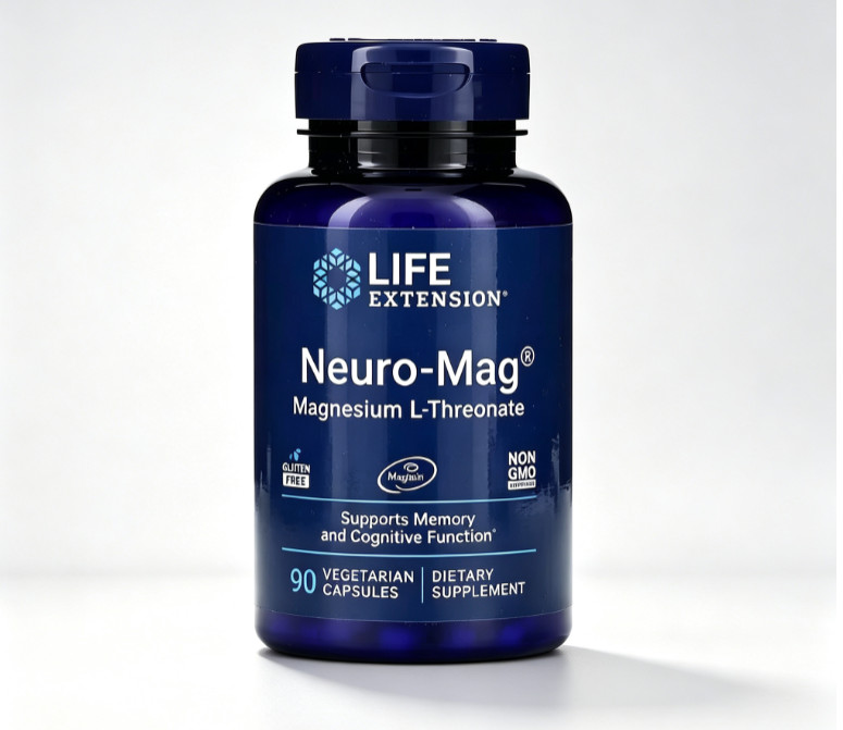 Life Extension Neuro‑Mag Magtein Magnesium L‑Threonate 90 Vegetarian Capsules