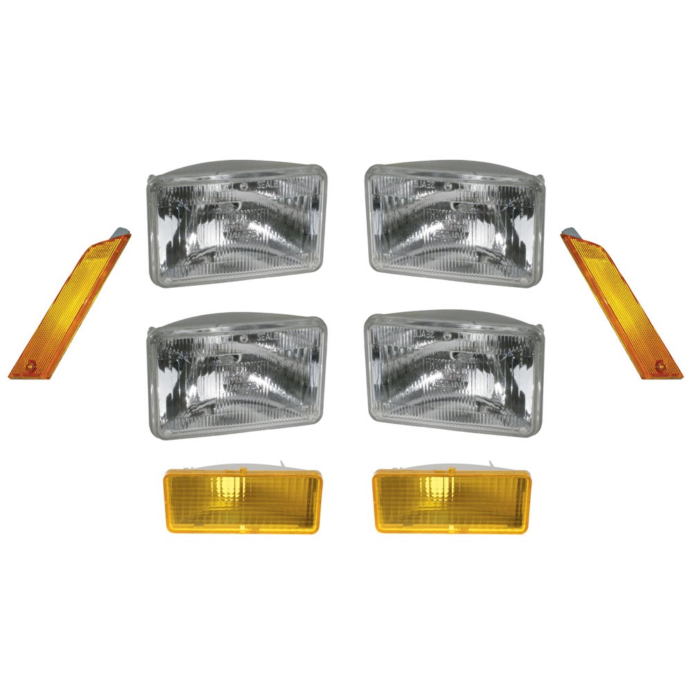 Headlight Kit Complete 8-Piece Mustang 1979-1986 Headlight Kit Complete 8-Piece Mustang 1979-1986