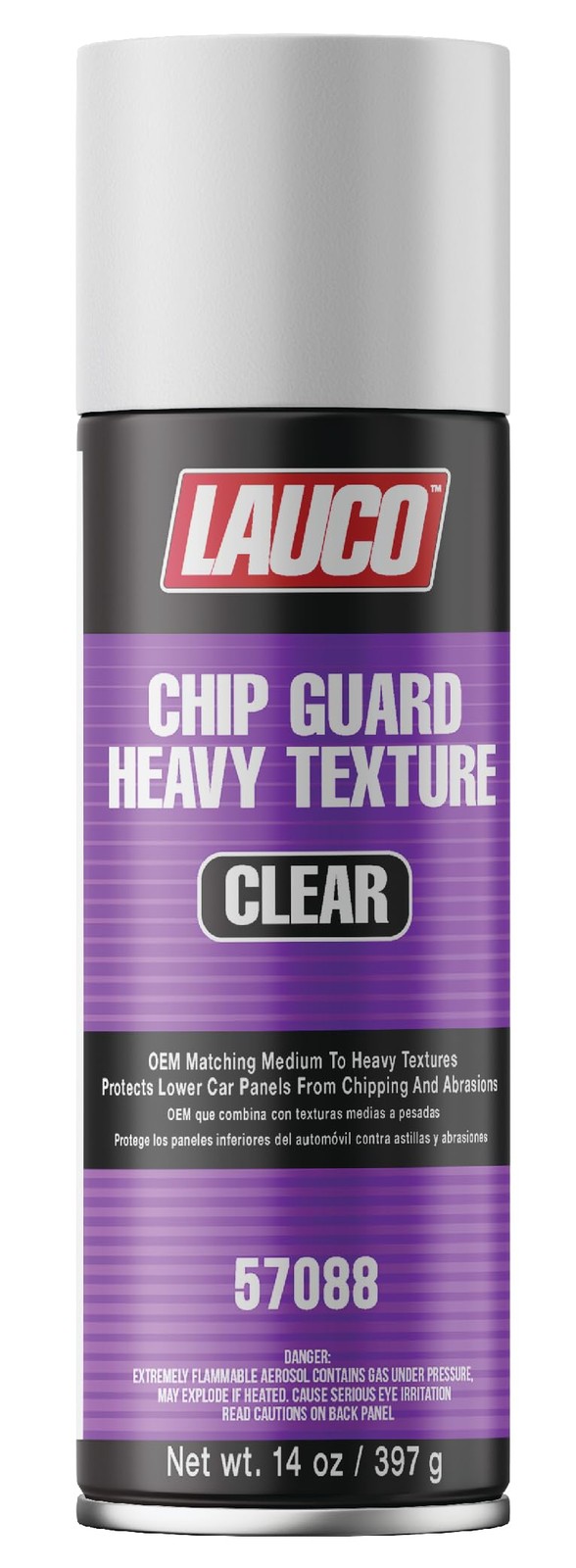 LAUCO Heavy Texture Chip Guard Clear Aerosol Spray Can–14oz Durable Acrylic (1) LAUCO Heavy Texture Chip Guard Clear Aerosol Spray Can–14oz Durable Acrylic (1)