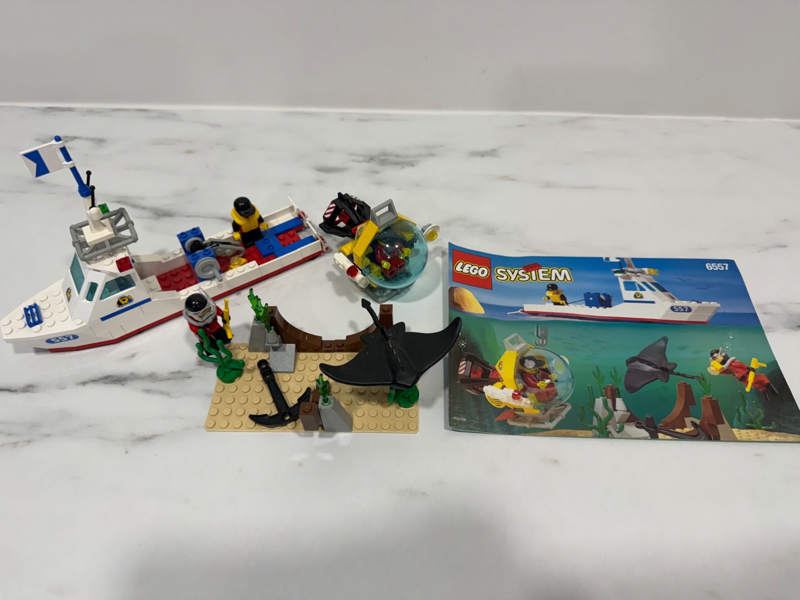 LEGO Town 6557 Treasure Hunters Divers 1997 Vintage Manual Pre-Owned Rare