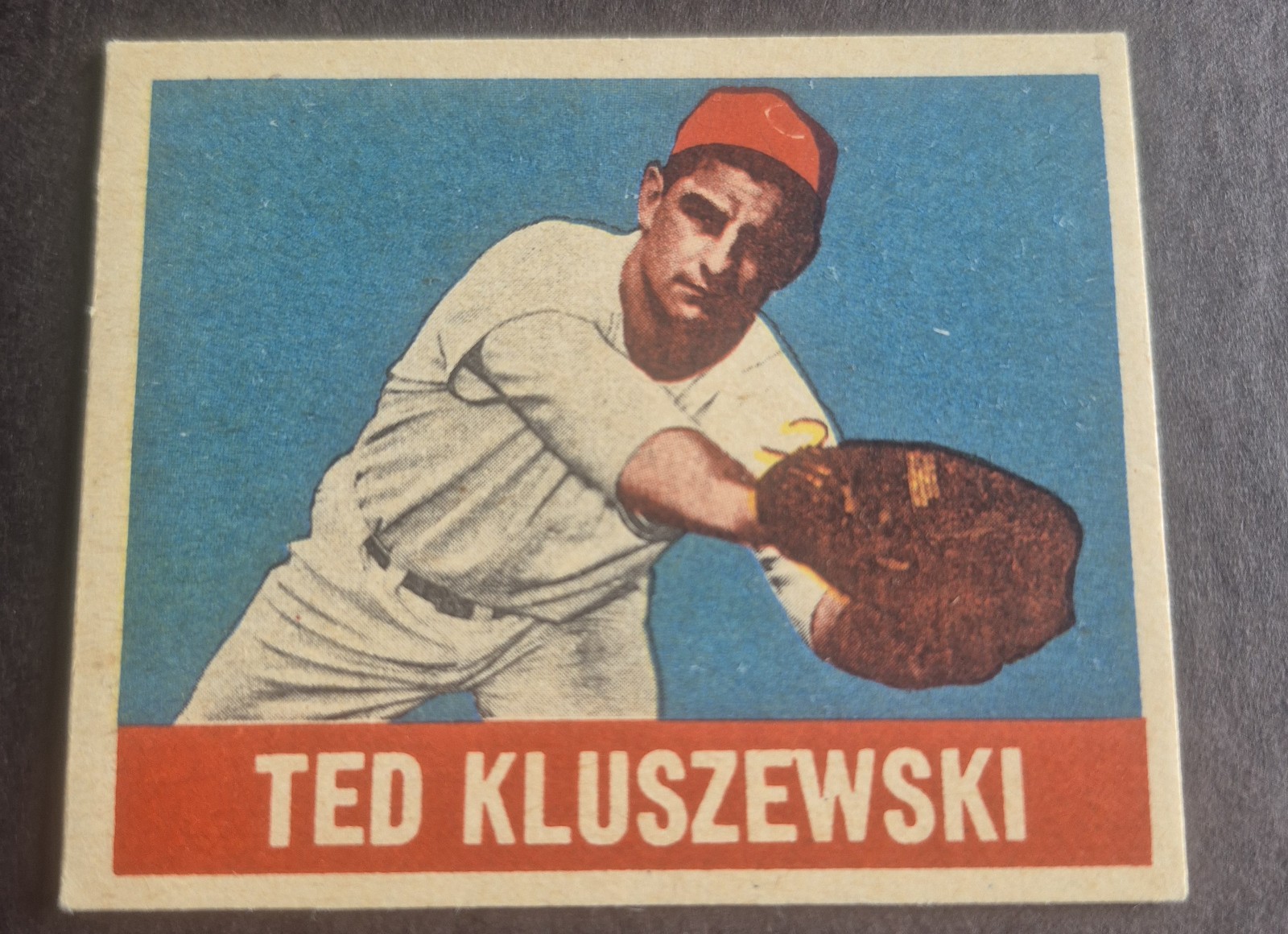1948 Leaf #38 Ted Kluszewski Reds Rookie RC Nice 1948 Leaf #38 Ted Kluszewski Reds Rookie RC Nice