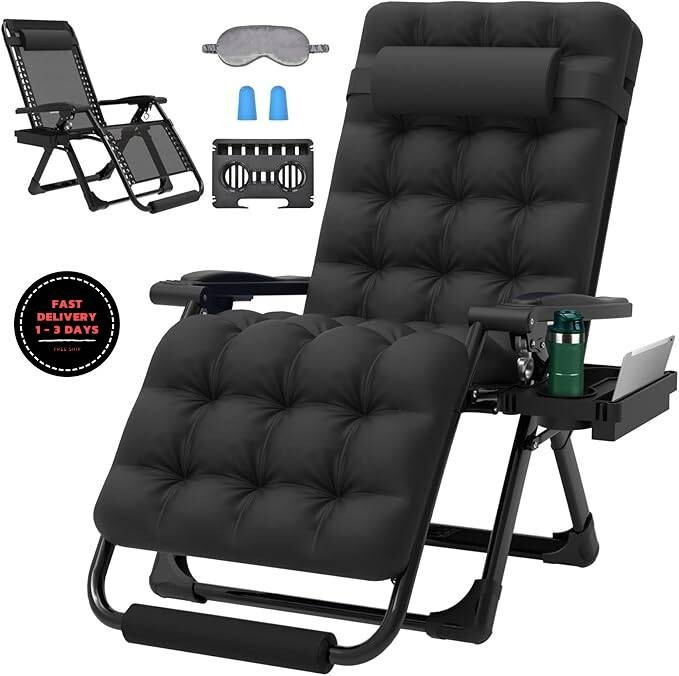Sillón reclinable Zero Gravity XL de 29 pulgadas con cojín, sillón reclinable. Sillón reclinable Zero Gravity XL de 29 pulgadas con cojín, sillón reclinable.